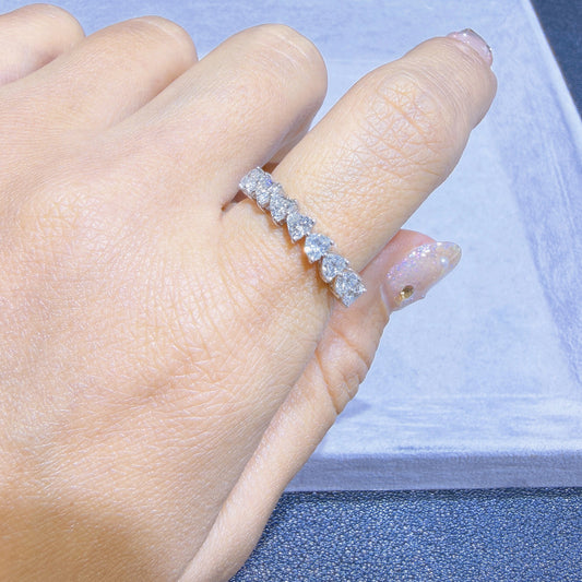 9石1.00ct 横向きハートシェイプmini リング