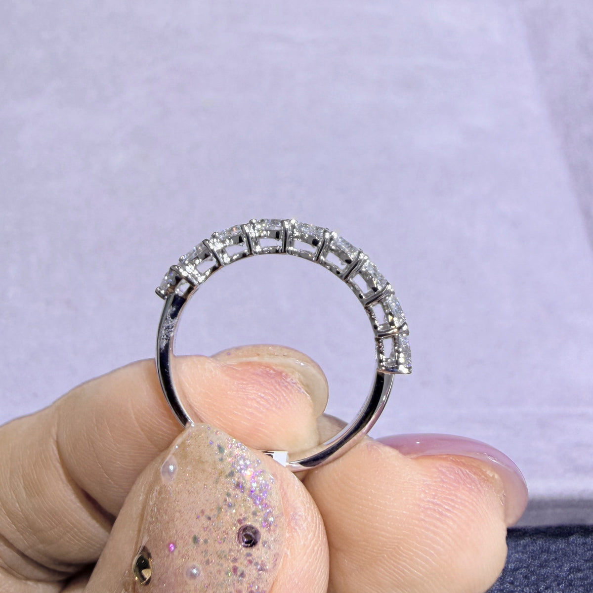9石1.00ct 横向きハートシェイプmini リング