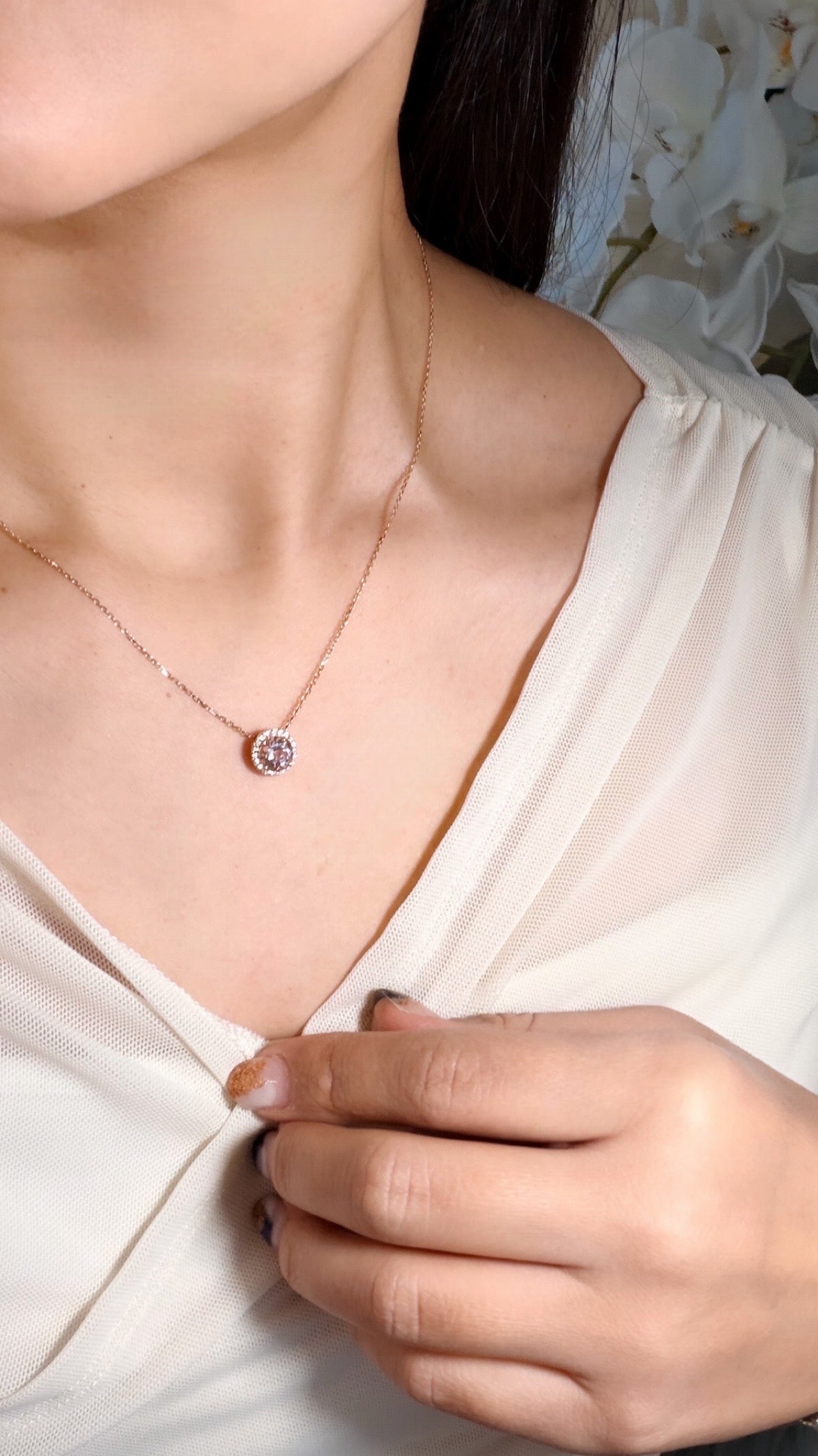 【Candy】PGモルガナイトネックレス