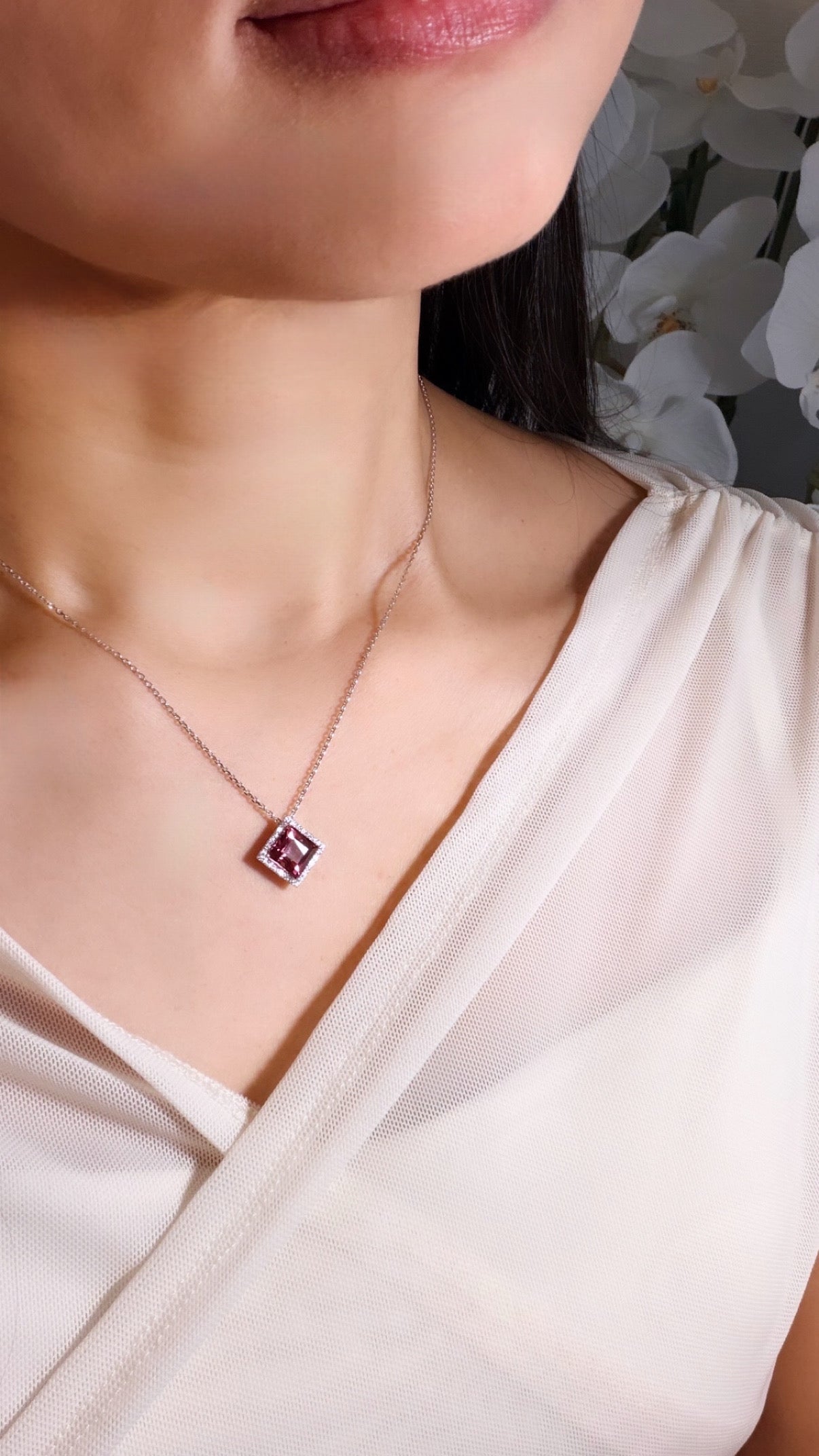 PTピンクトルマリンネックレスPN