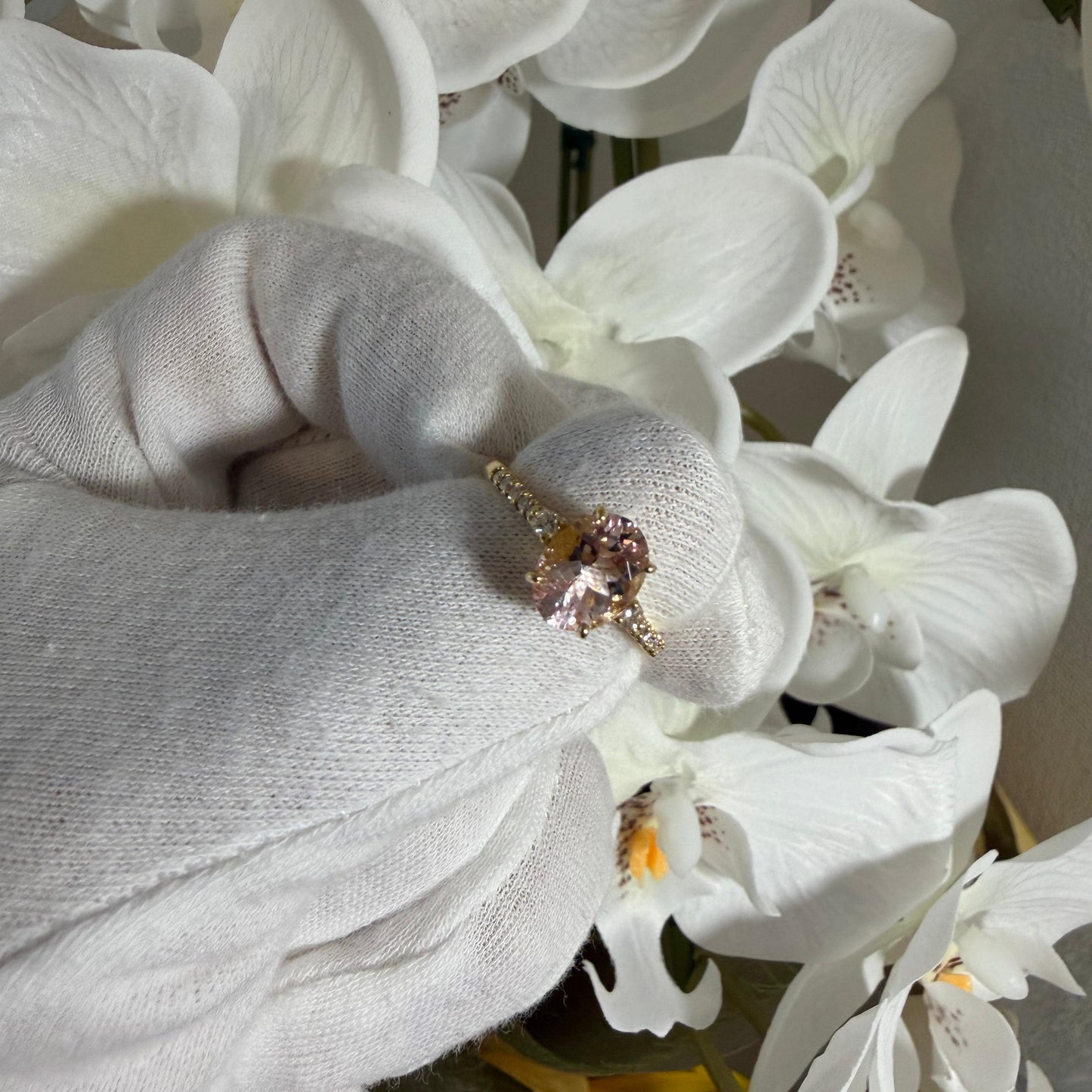 【Dance】オーバルシェイプ・モルガナイトリング YG