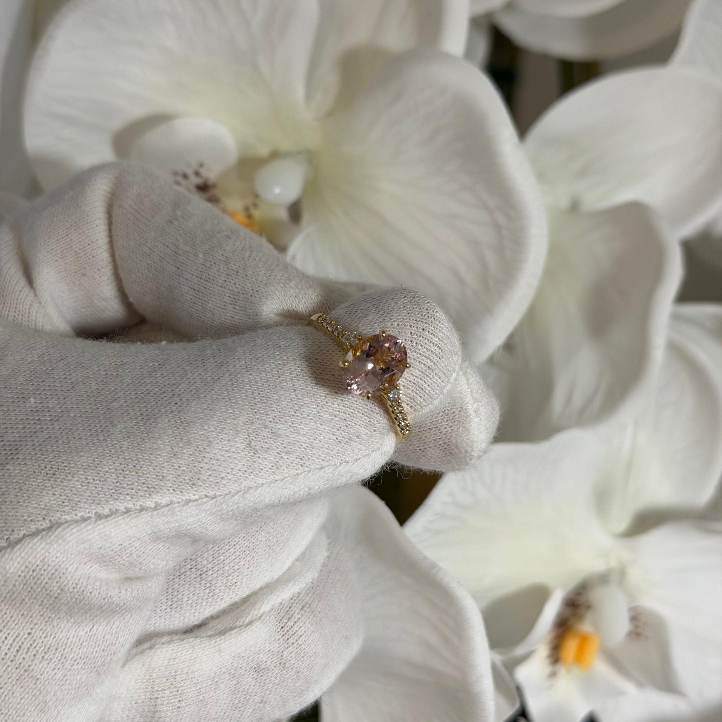 【Dance】オーバルシェイプ・モルガナイトリング YG