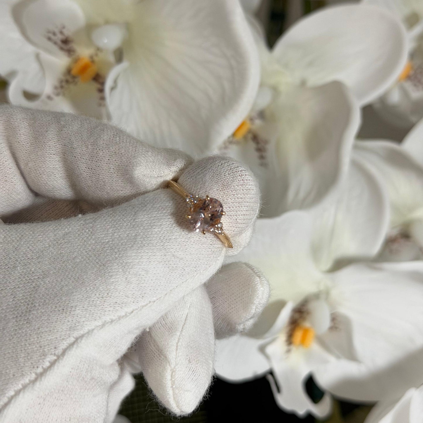 【ロマンティックモルガナイト】オーバルシェイプ・モルガナイトリング PG