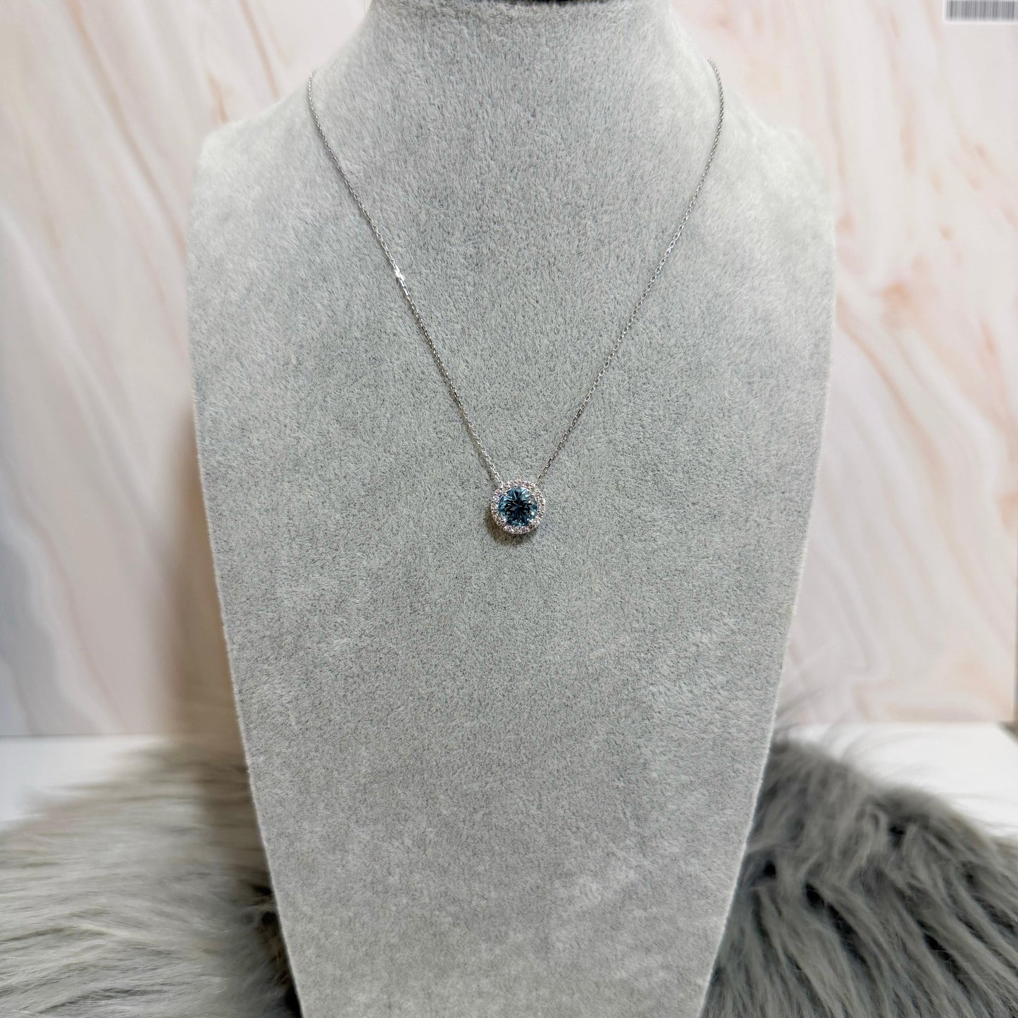 【Candy】PTアクアマリンネックレス