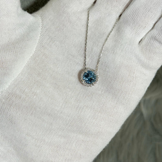 【Candy】PTアクアマリンネックレス