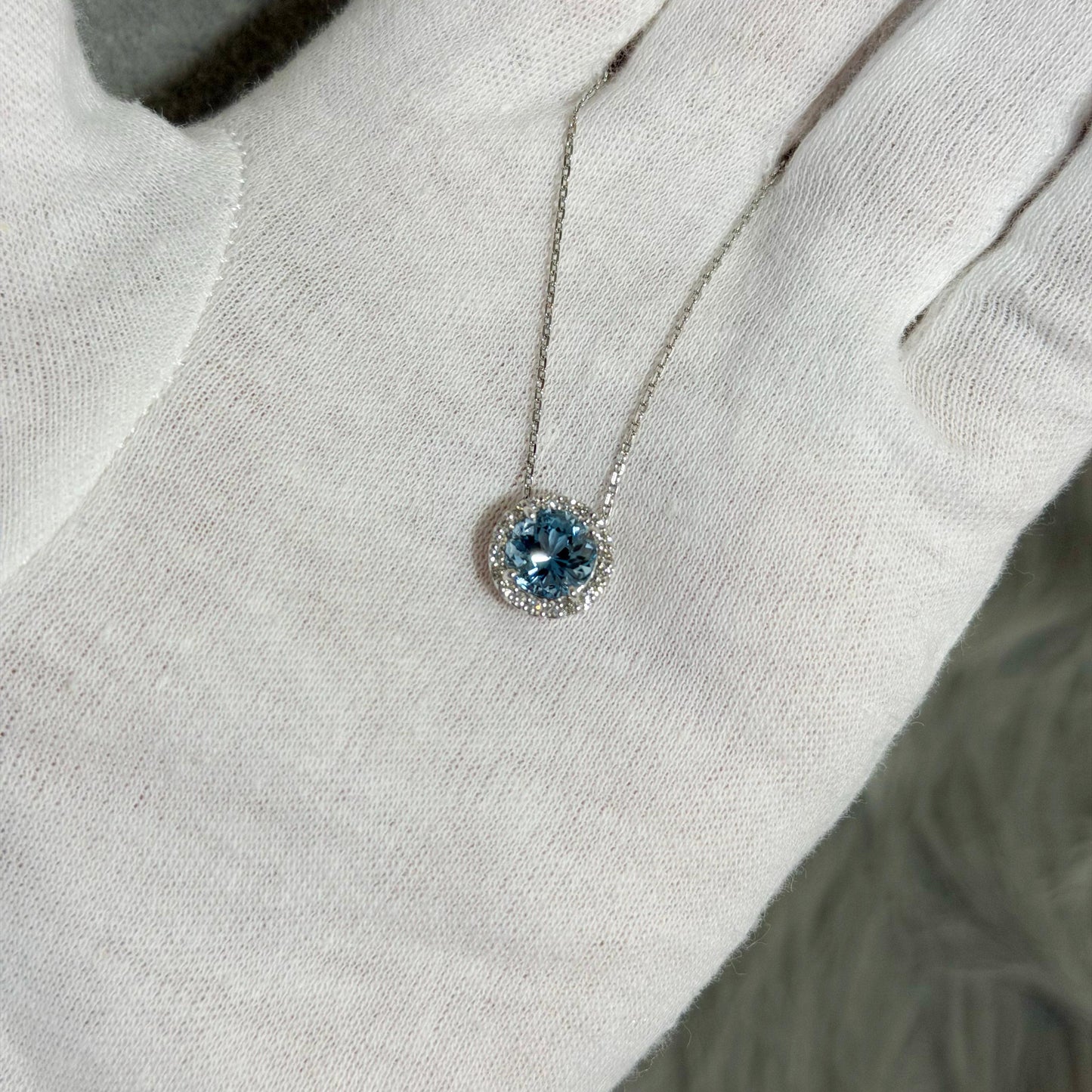 【Candy】PTアクアマリンネックレス