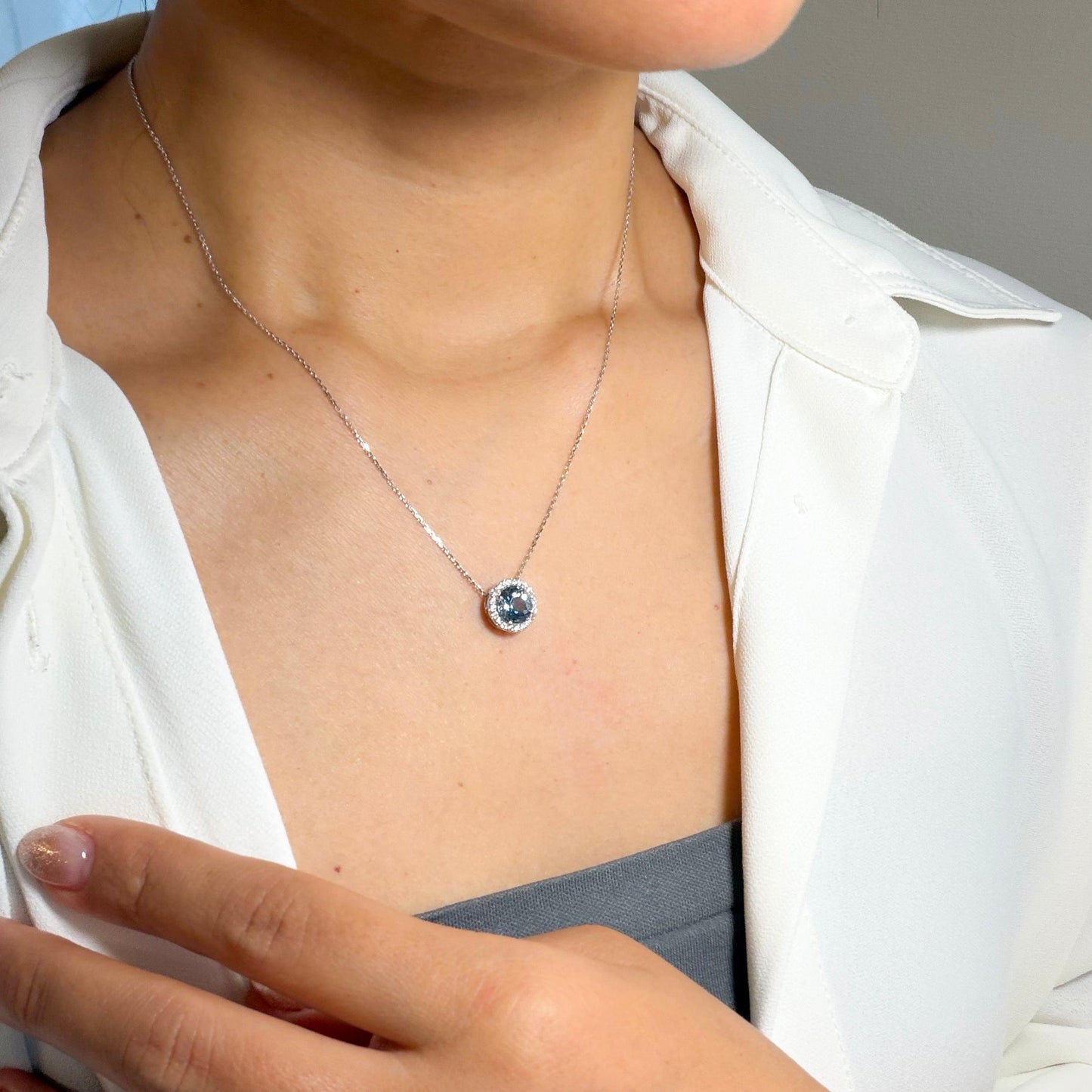 【Candy】PTアクアマリンネックレス