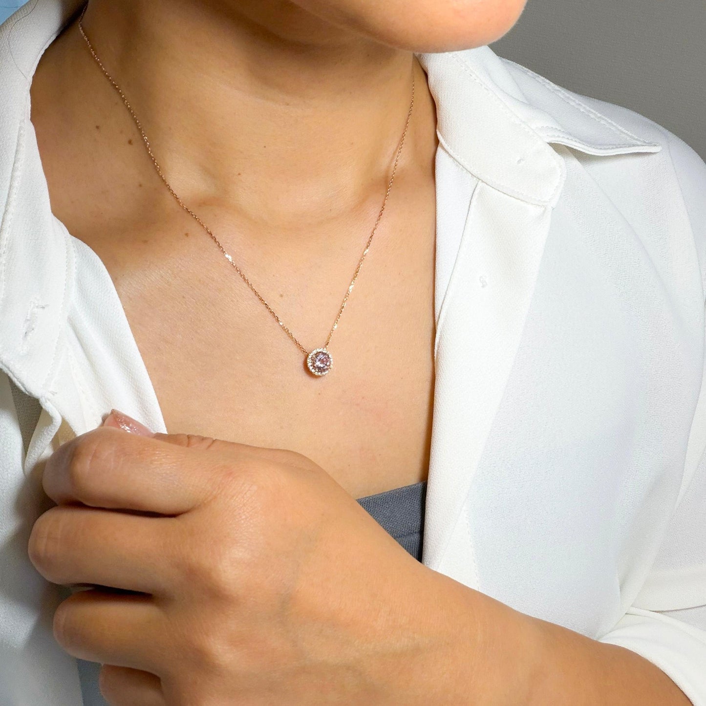 【Candy】PGモルガナイトネックレス