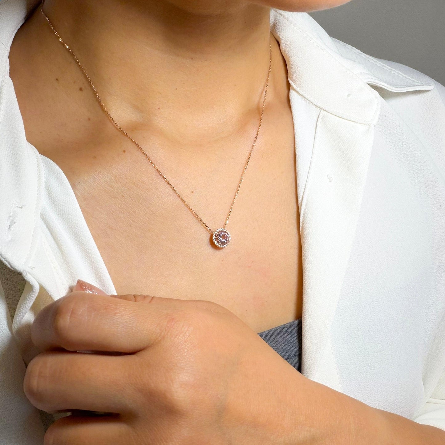 【Candy】PGモルガナイトネックレス