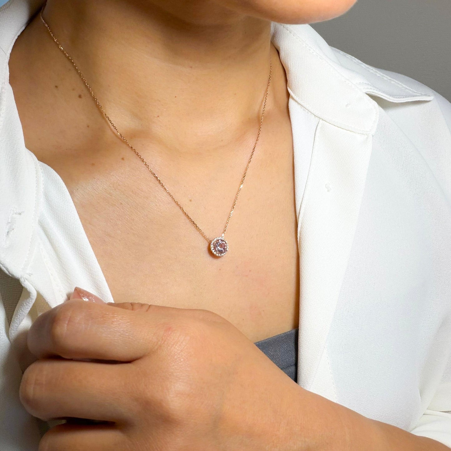 【Candy】PGモルガナイトネックレス