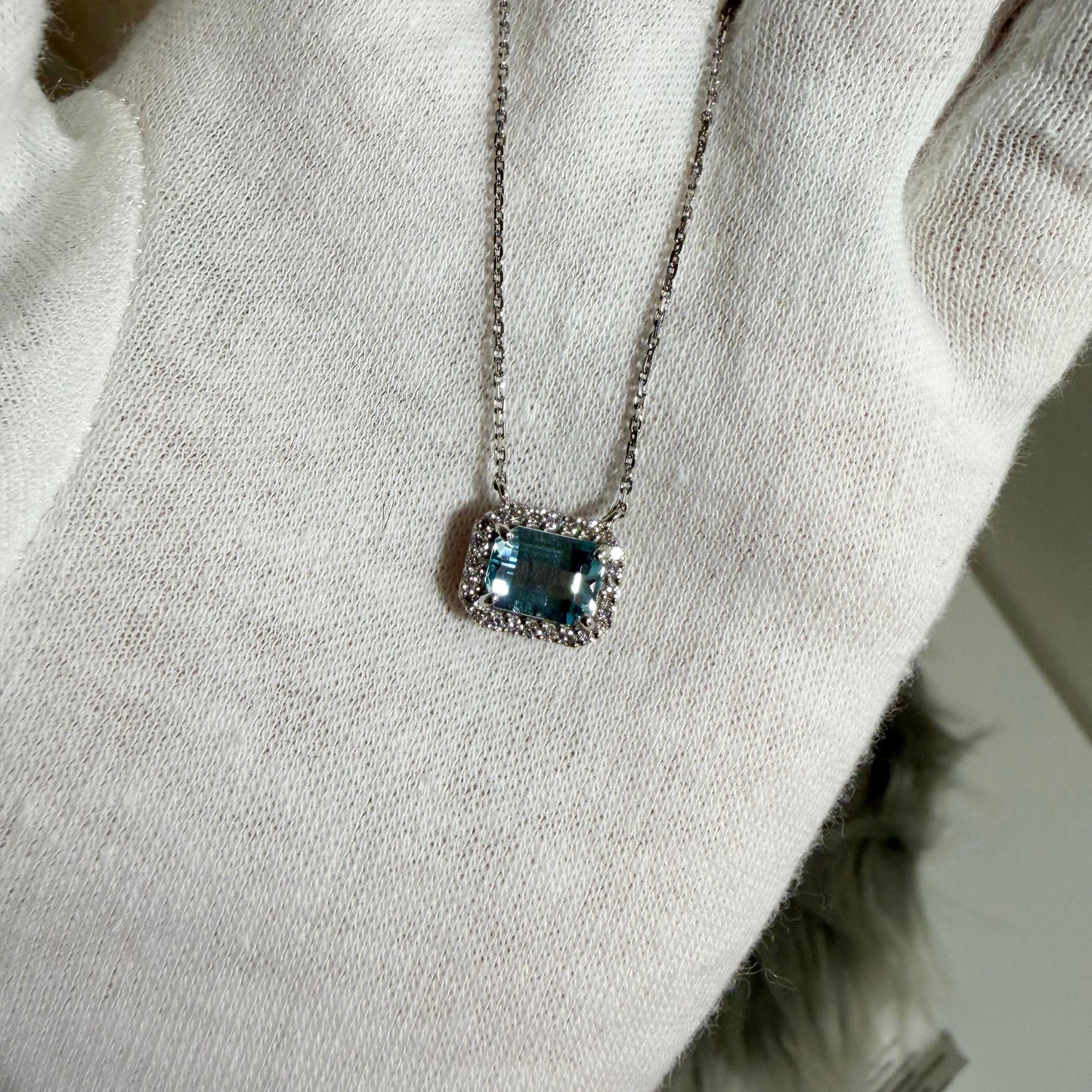 PTアクアマリンネックレス