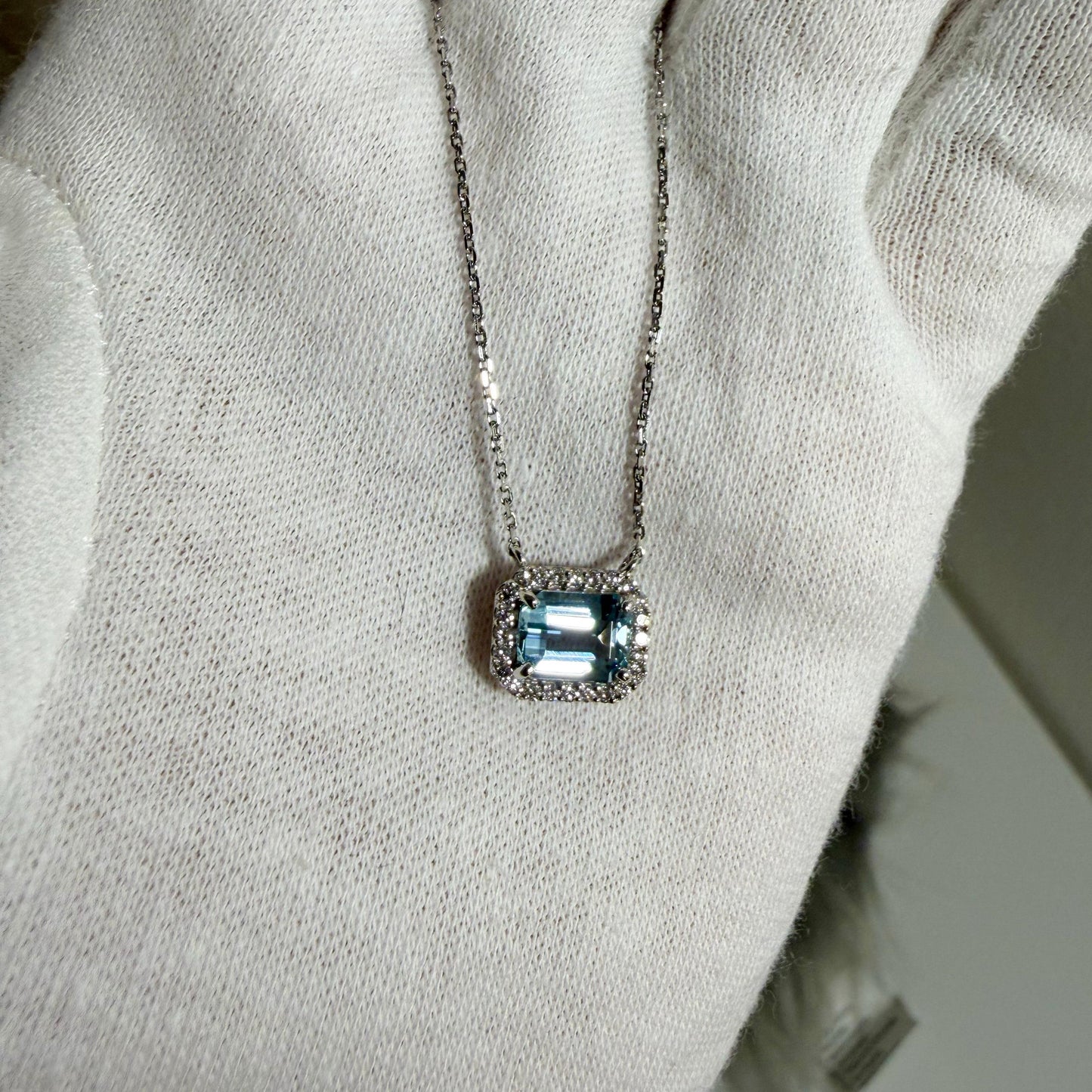 PTアクアマリンネックレス