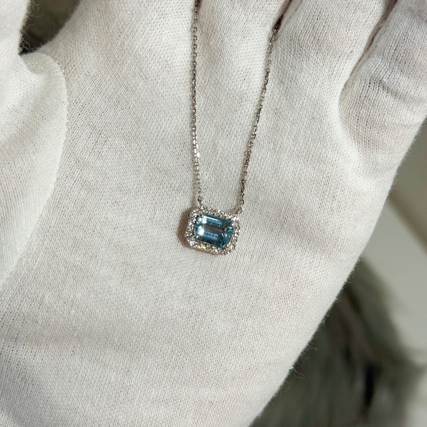 PTアクアマリンネックレス