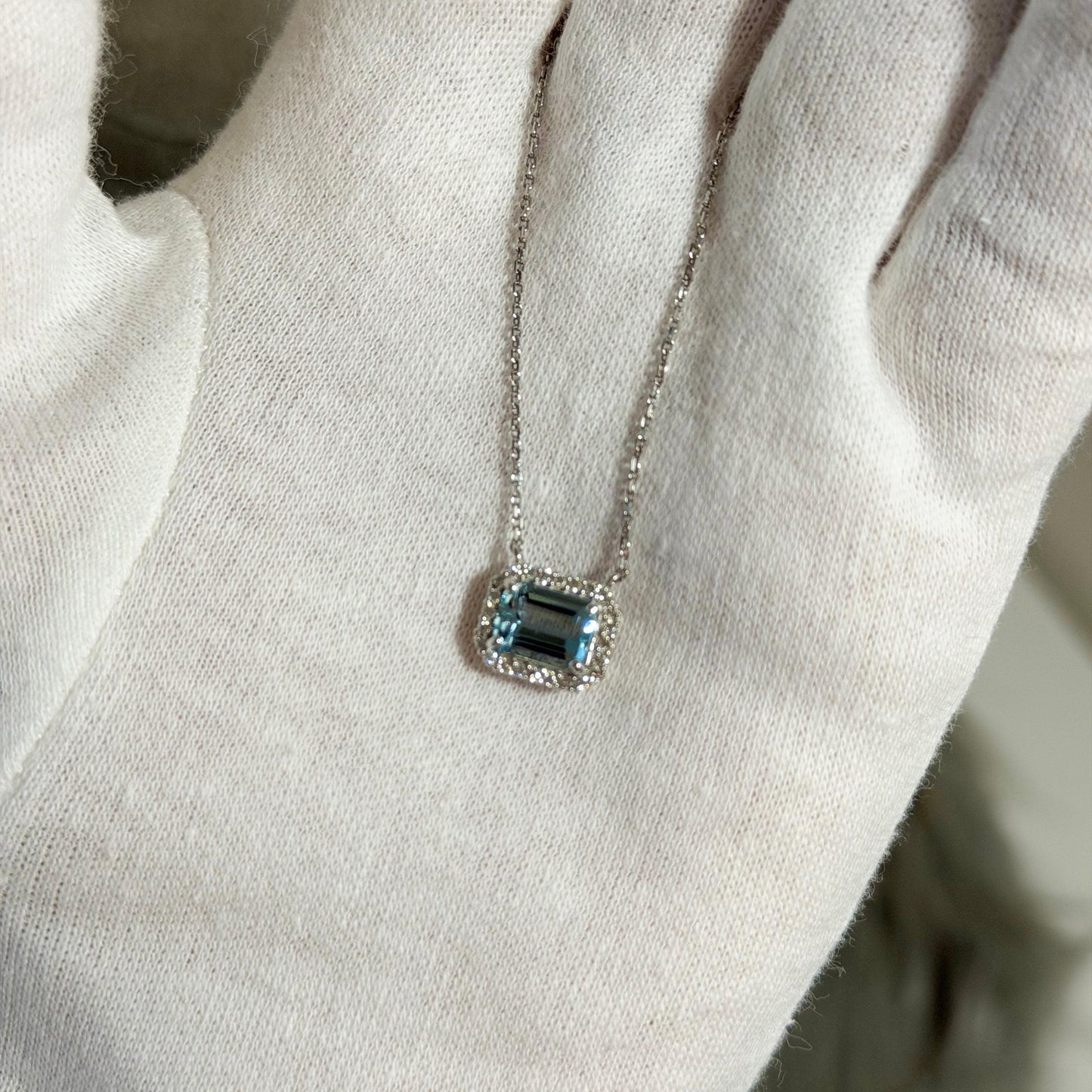 PTアクアマリンネックレス