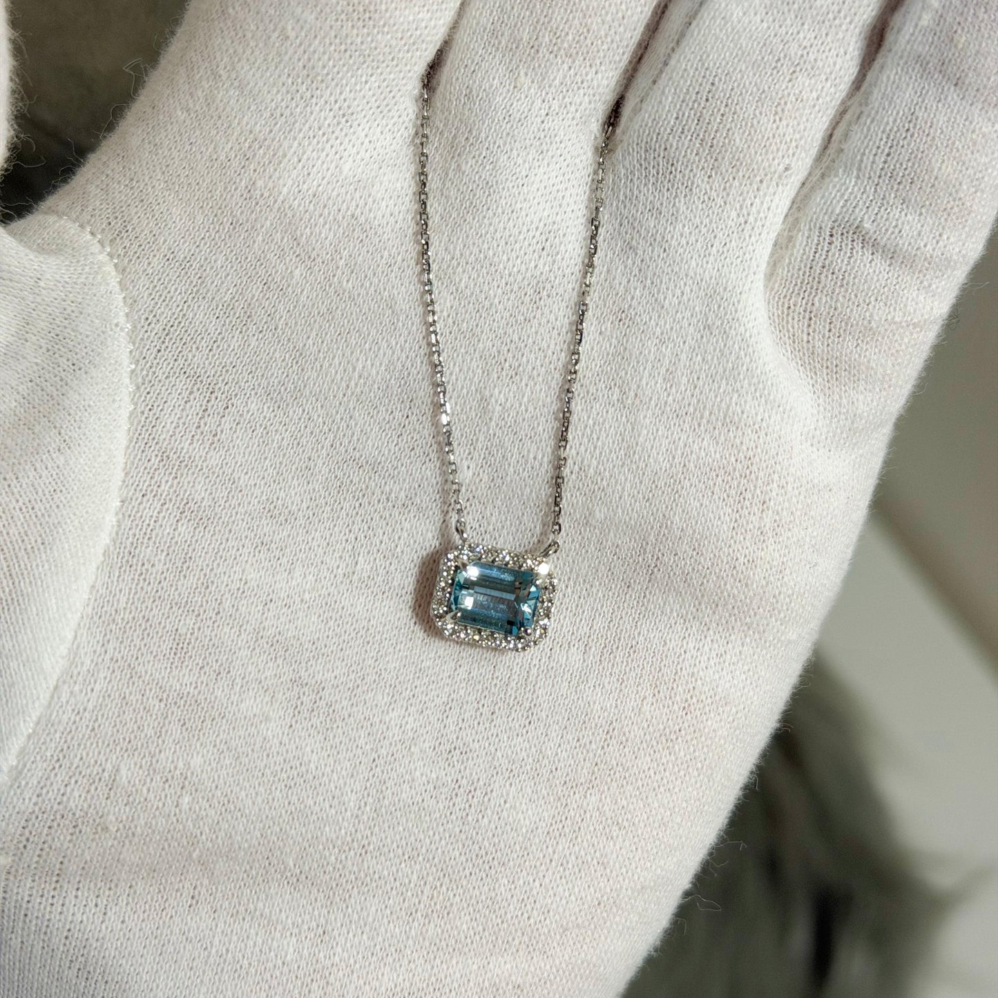 PTアクアマリンネックレス