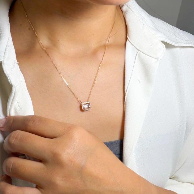 YGモルガナイトネックレス