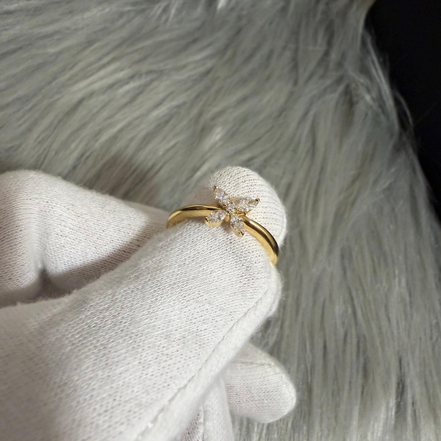 バタフライ一匹♡リング