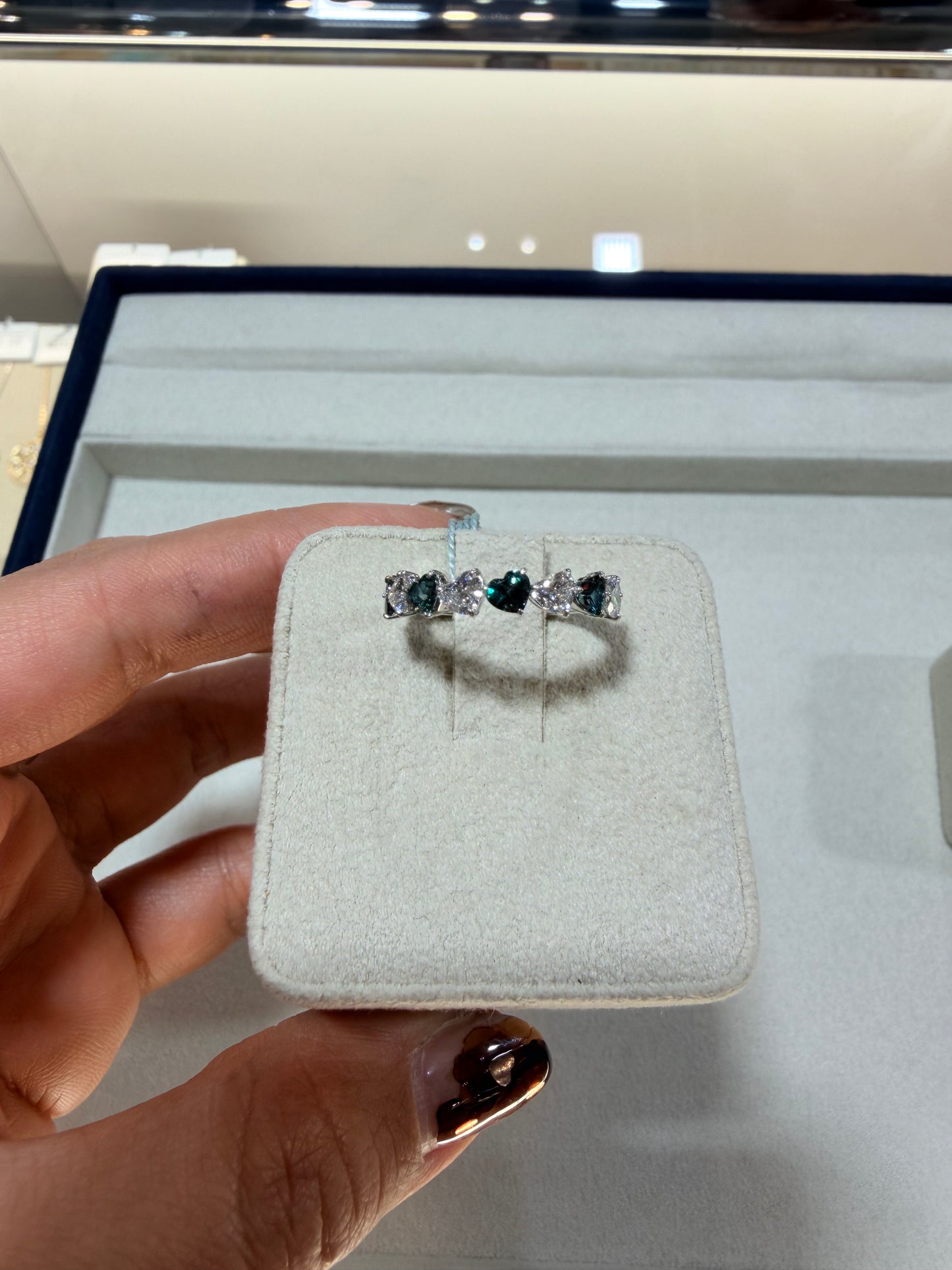 10. PT アレキサンドライト ハーフエタニティリング