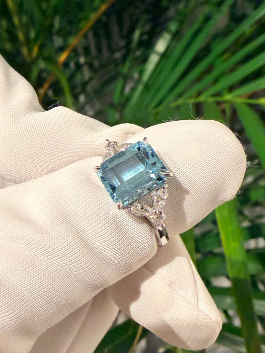 02. PT アクアマリン リング Serena