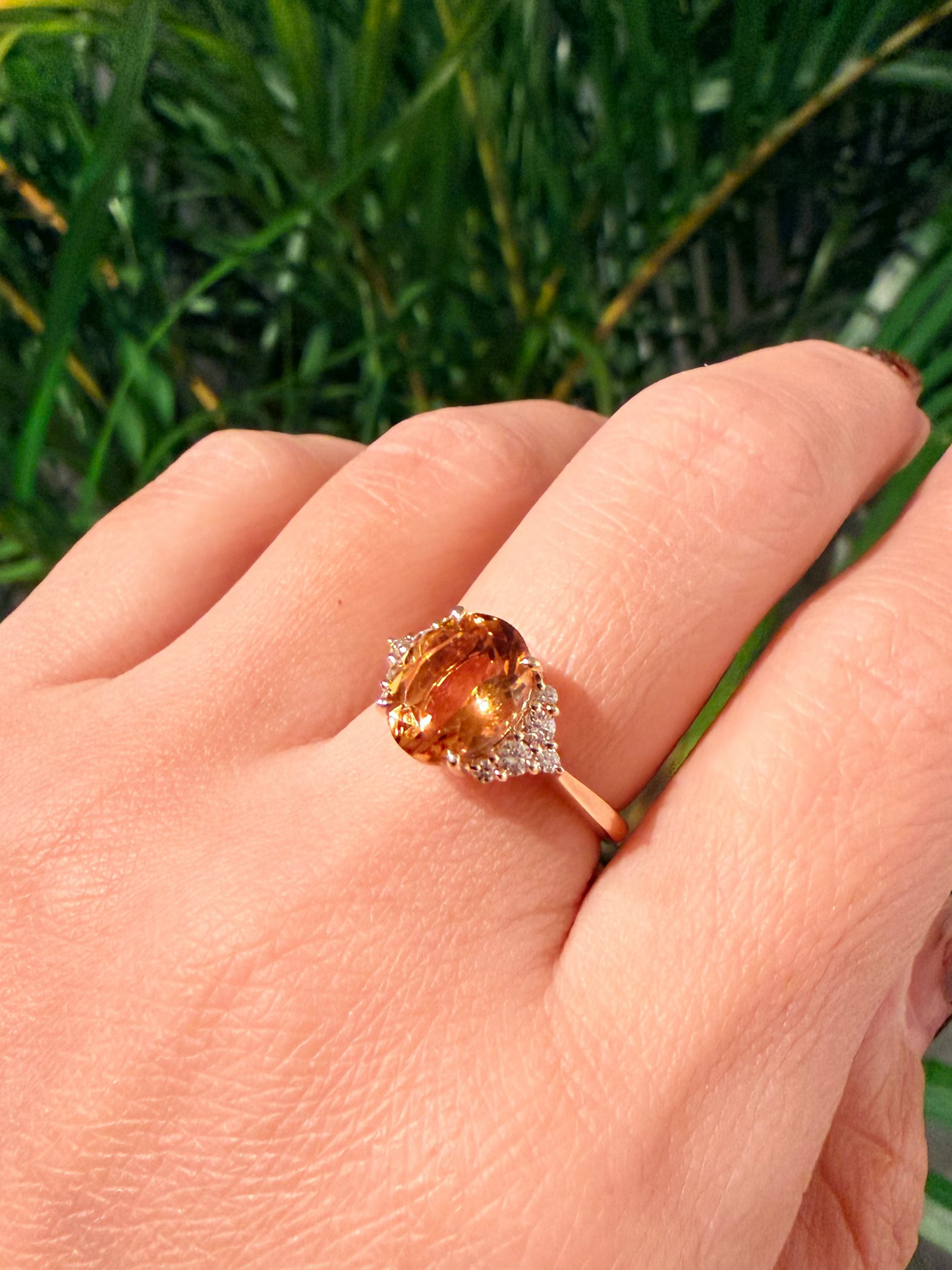 04. YG 太陽のようなシトリン フリルリング