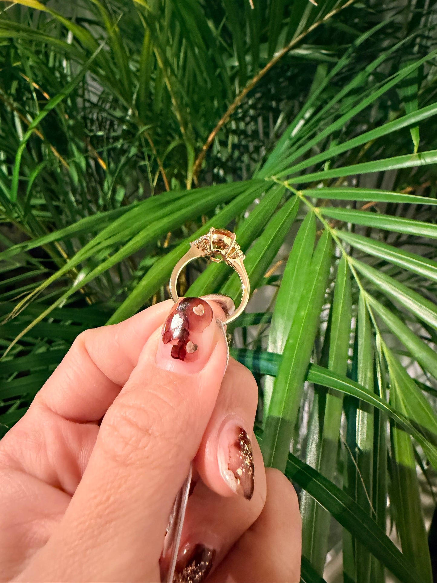 04. YG 太陽のようなシトリン フリルリング