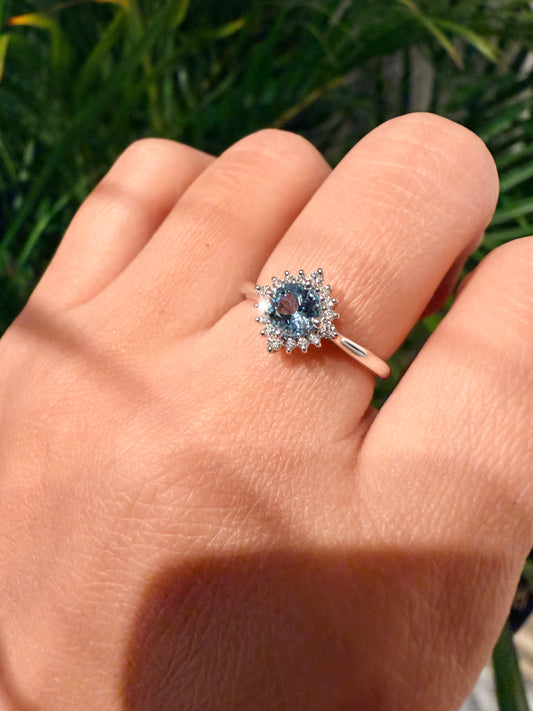 08. PTアクアマリンリング 雫