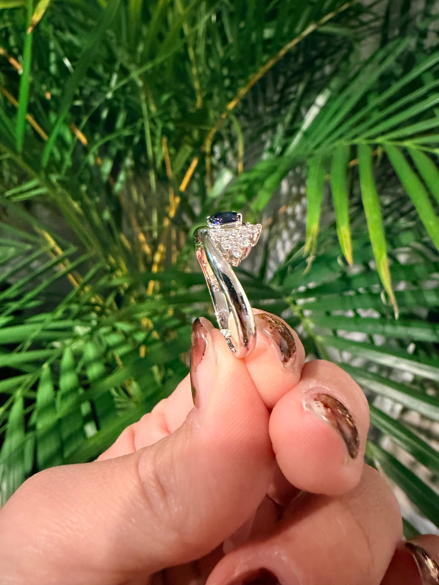 07. (番外編）PT ずっしりサファイアQueen リング