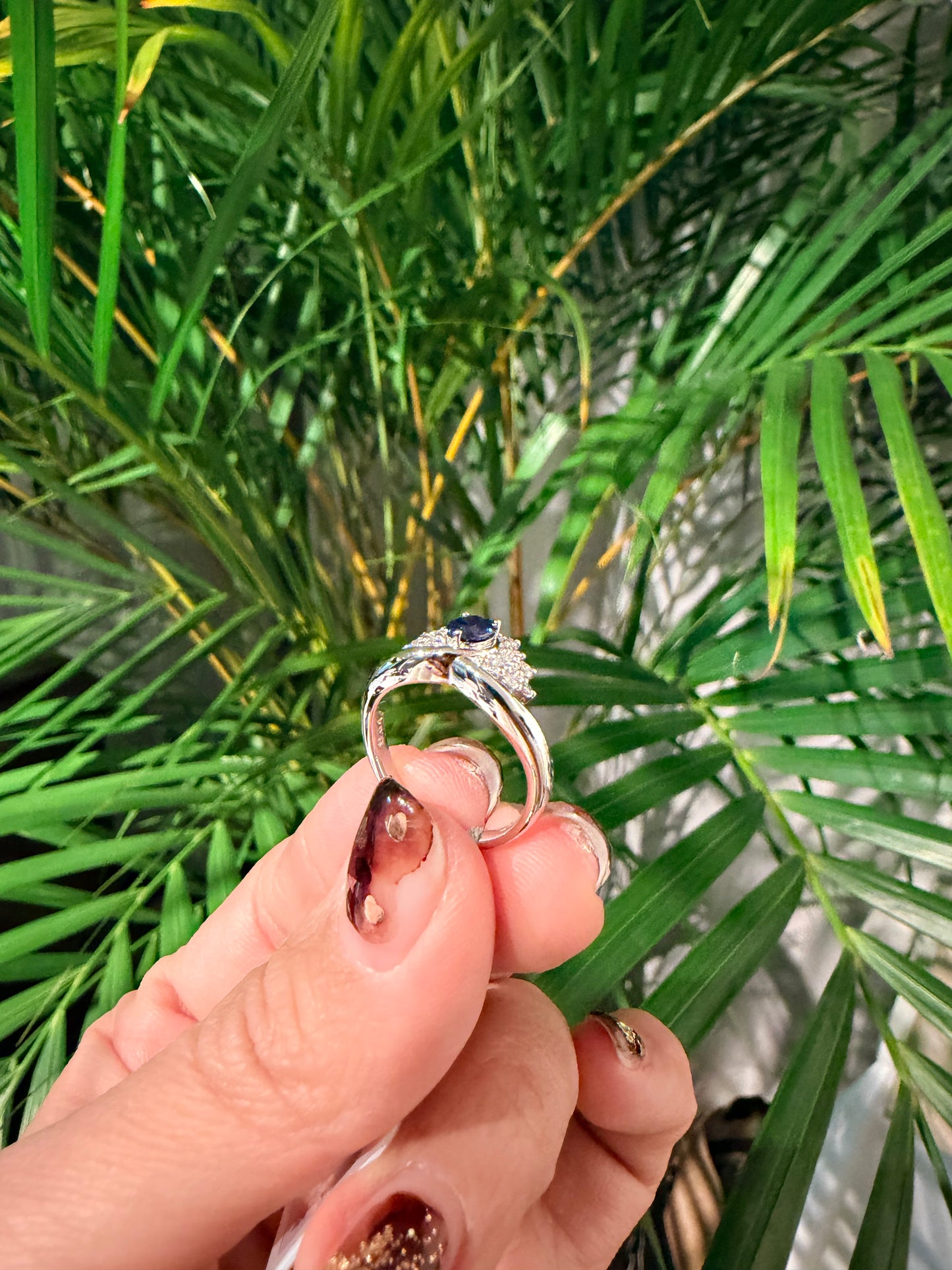 07. (番外編）PT ずっしりサファイアQueen リング