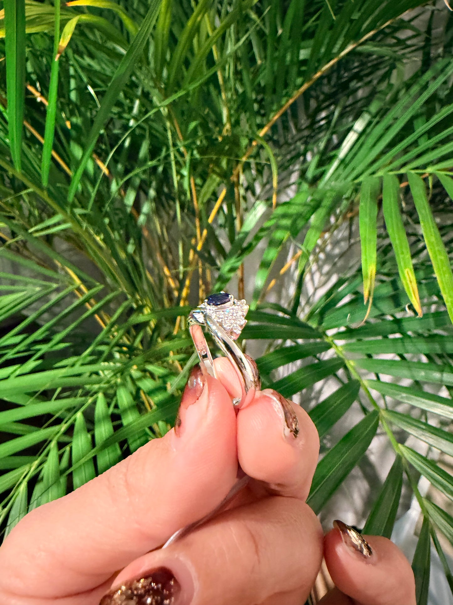 07. (番外編）PT ずっしりサファイアQueen リング