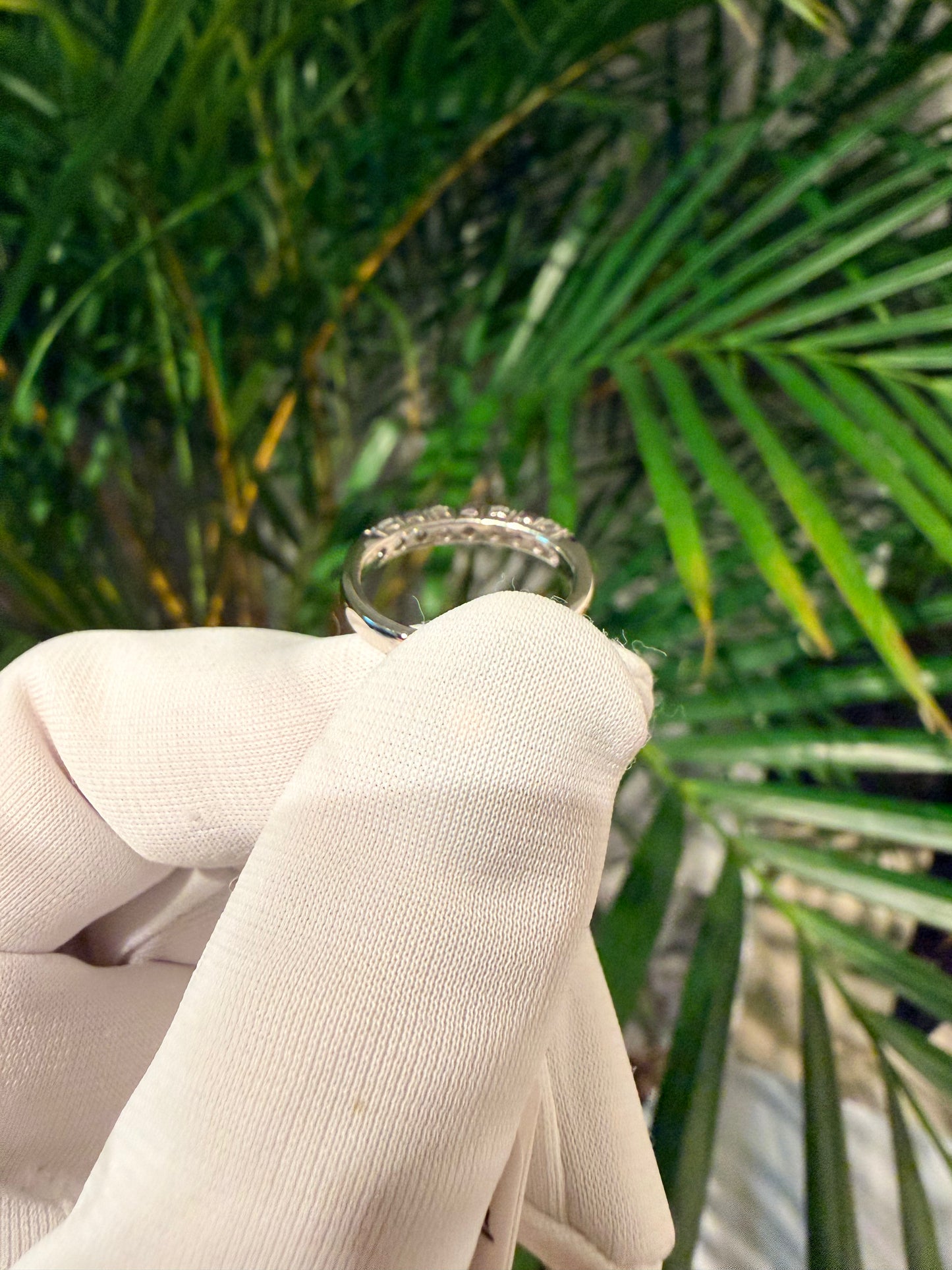 10. PT アレキサンドライト ハーフエタニティリング