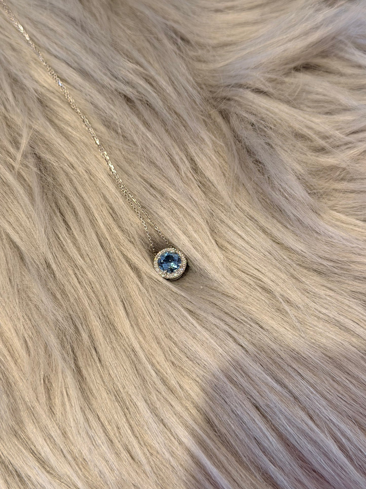 19. PT アクアマリン ラウンドネックレス CANDY