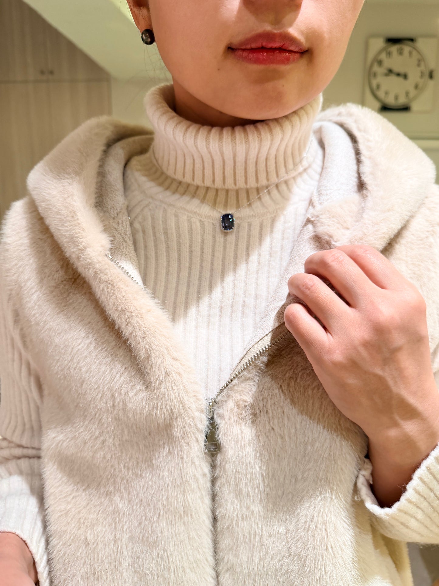 18. PTゾイサイトネックレス