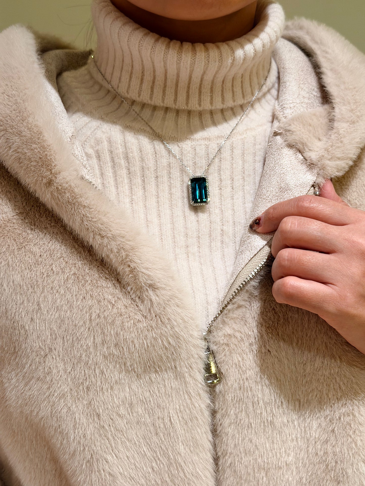 17. PT インディコライト トルマリン ネックレス