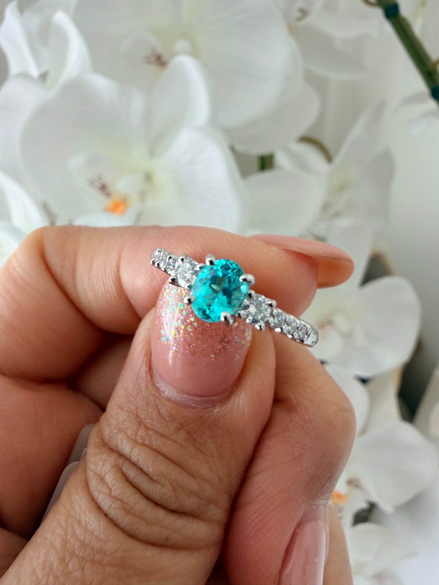 01. 【天国の海】PT ブラジル産パライバトルマリンリング GIA鑑定書付き