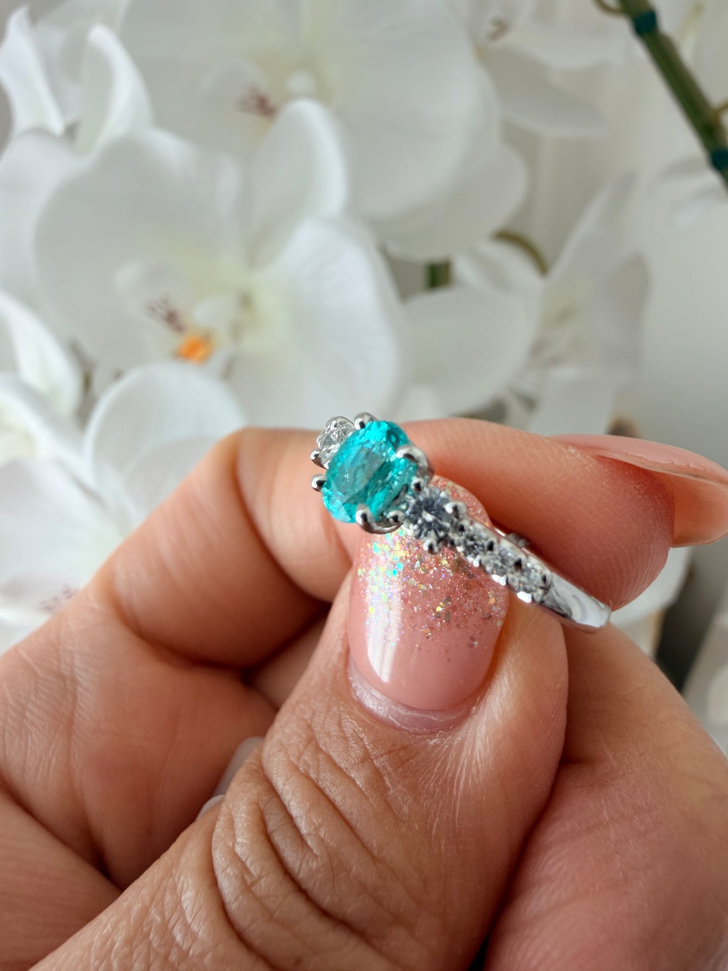 01. 【天国の海】PT ブラジル産パライバトルマリンリング GIA鑑定書付き