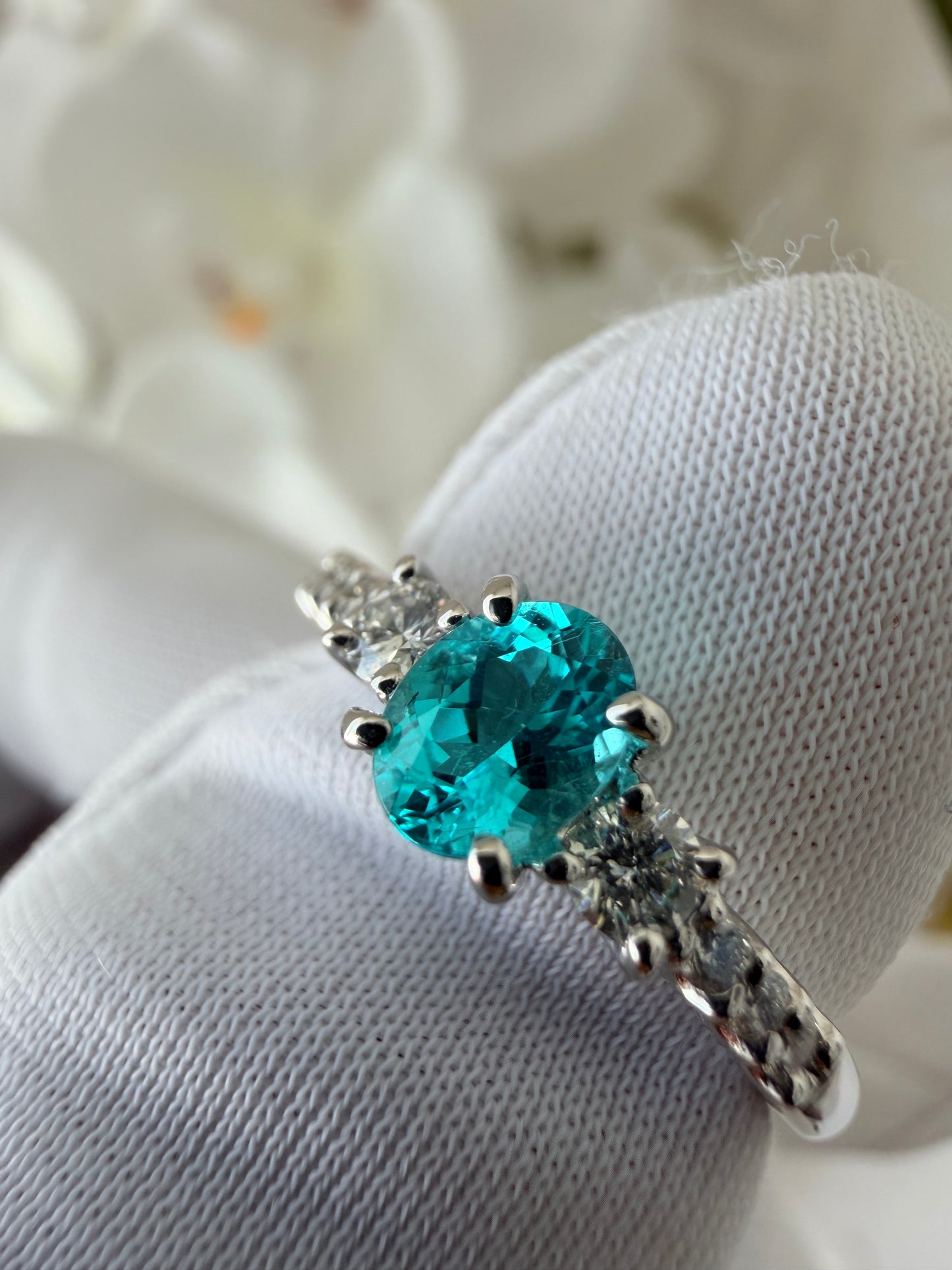 01. 【天国の海】PT ブラジル産パライバトルマリンリング GIA鑑定書付き