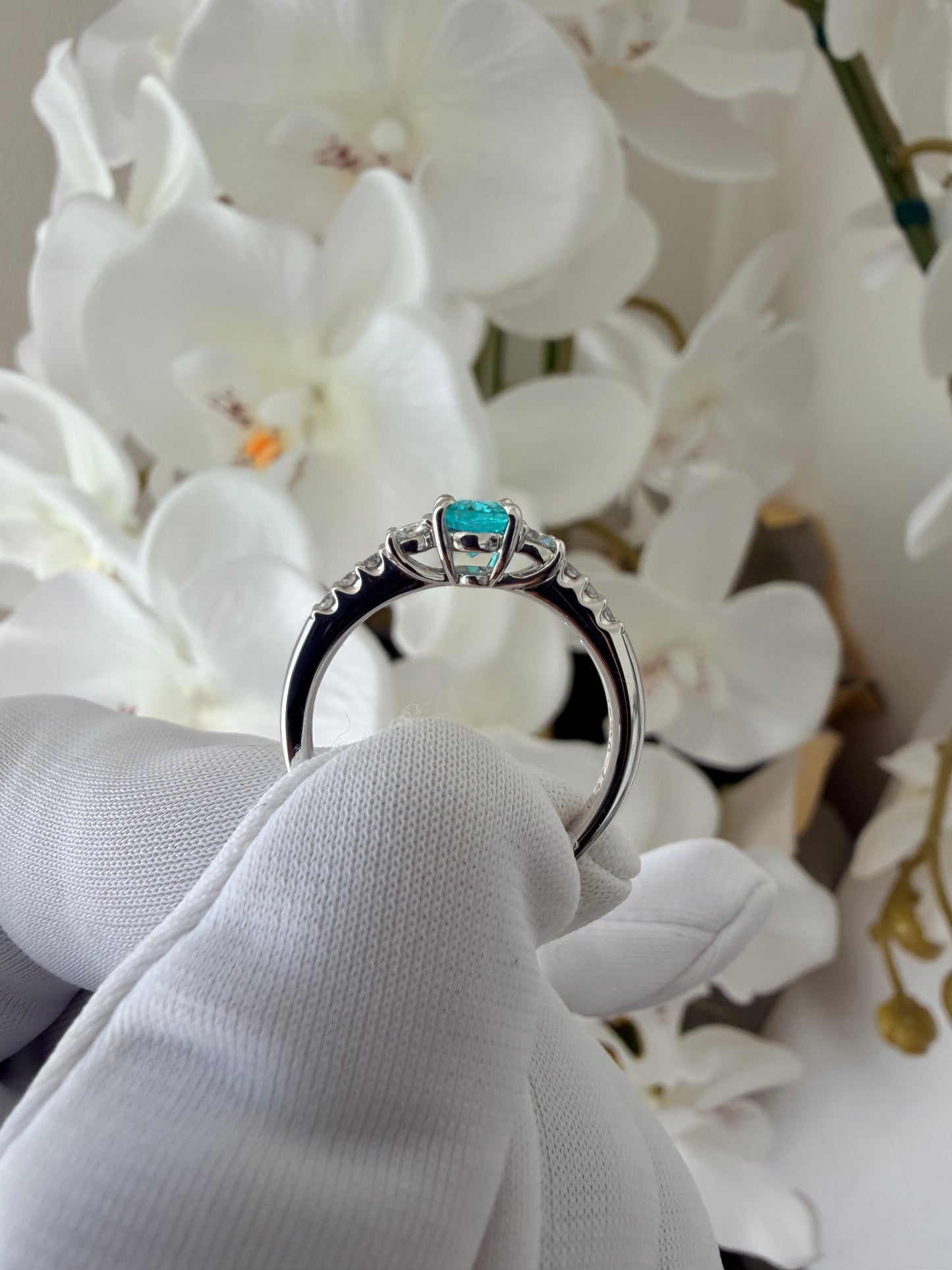 01. 【天国の海】PT ブラジル産パライバトルマリンリング GIA鑑定書付き