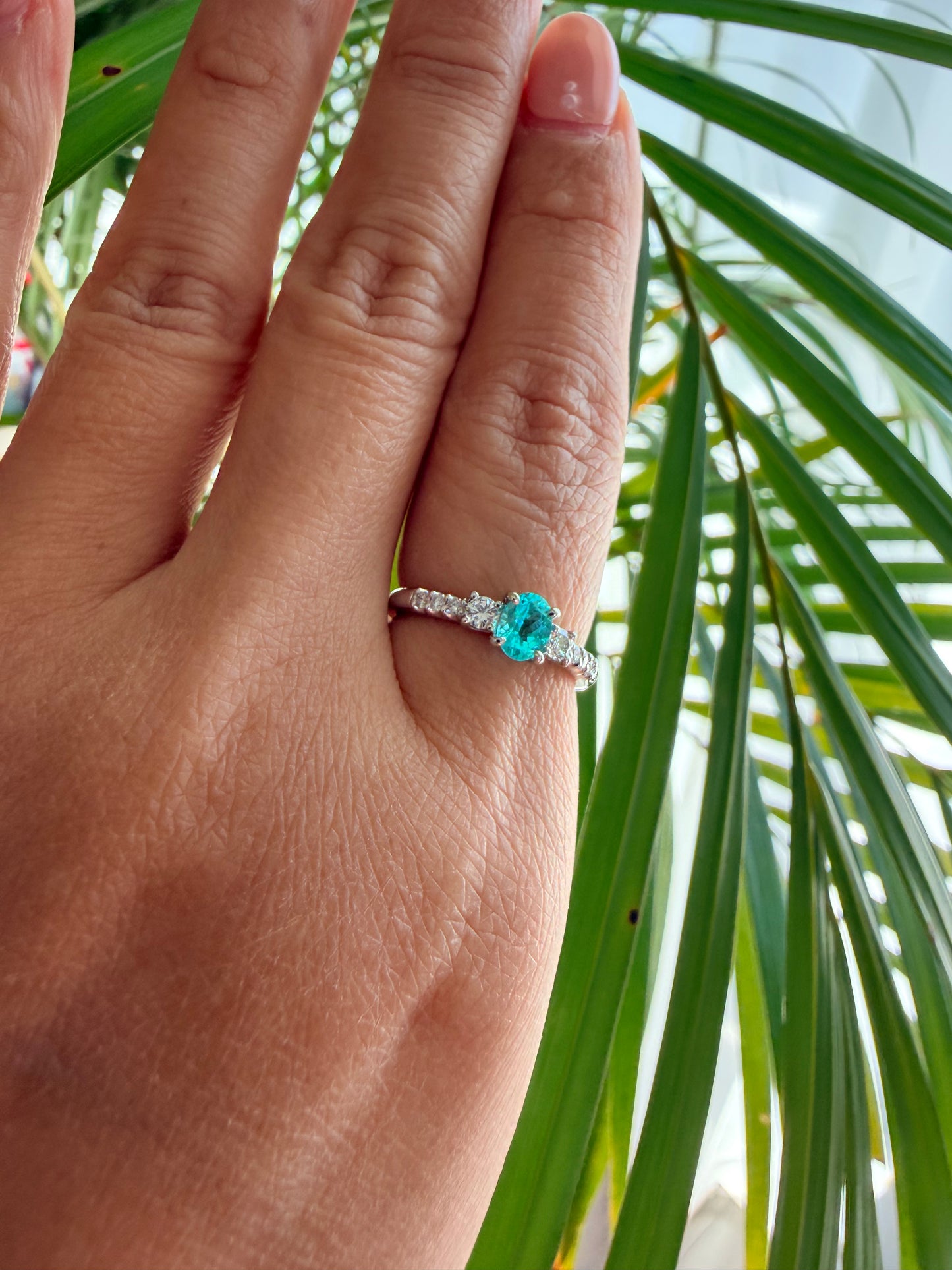 01. 【天国の海】PT ブラジル産パライバトルマリンリング GIA鑑定書付き