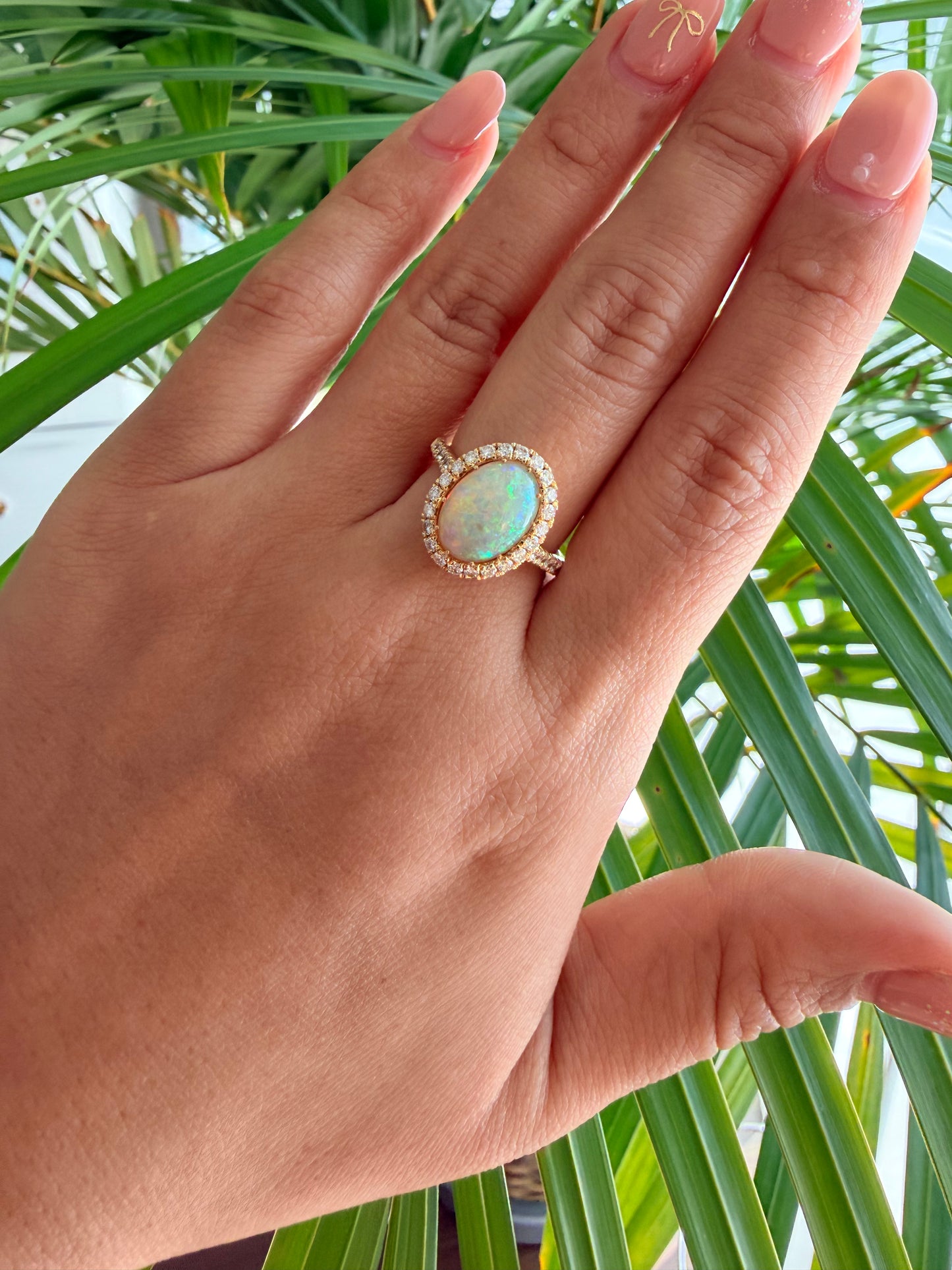 04. 【印象派オパール】YG　オパール　リング