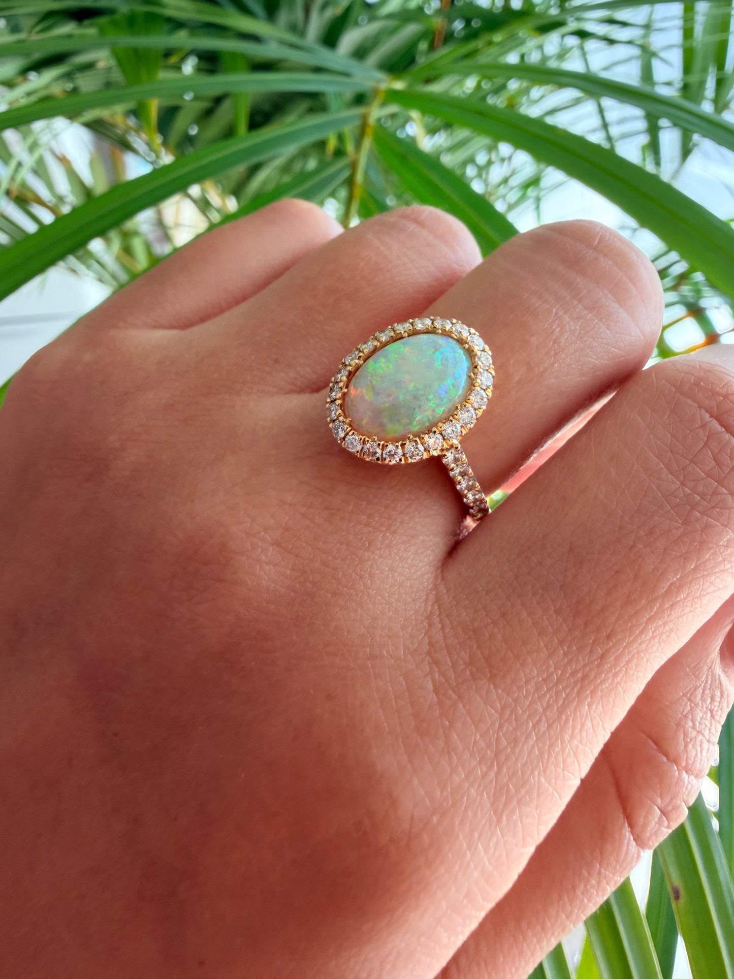 04. 【印象派オパール】YG　オパール　リング