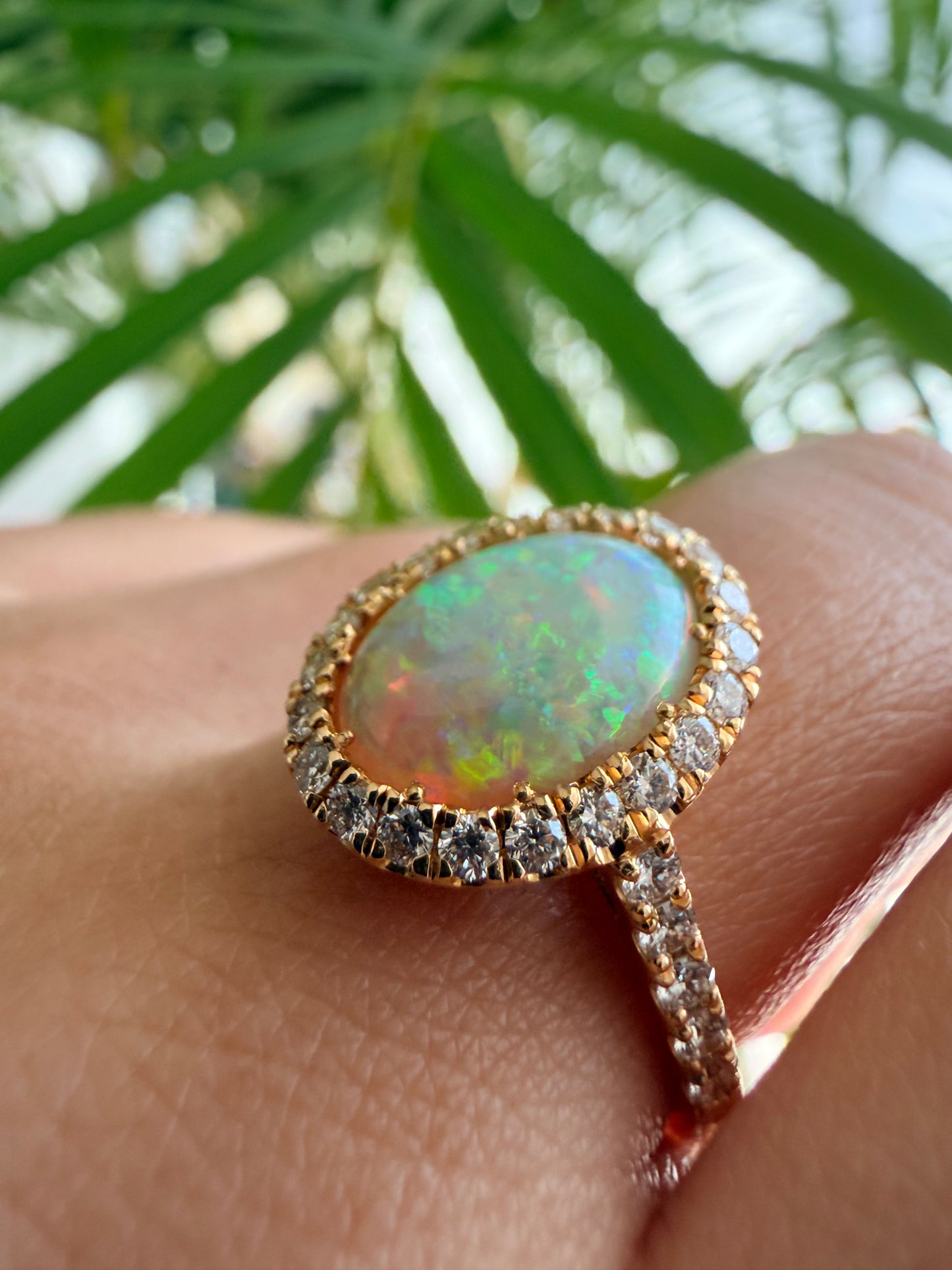 04. 【印象派オパール】YG　オパール　リング