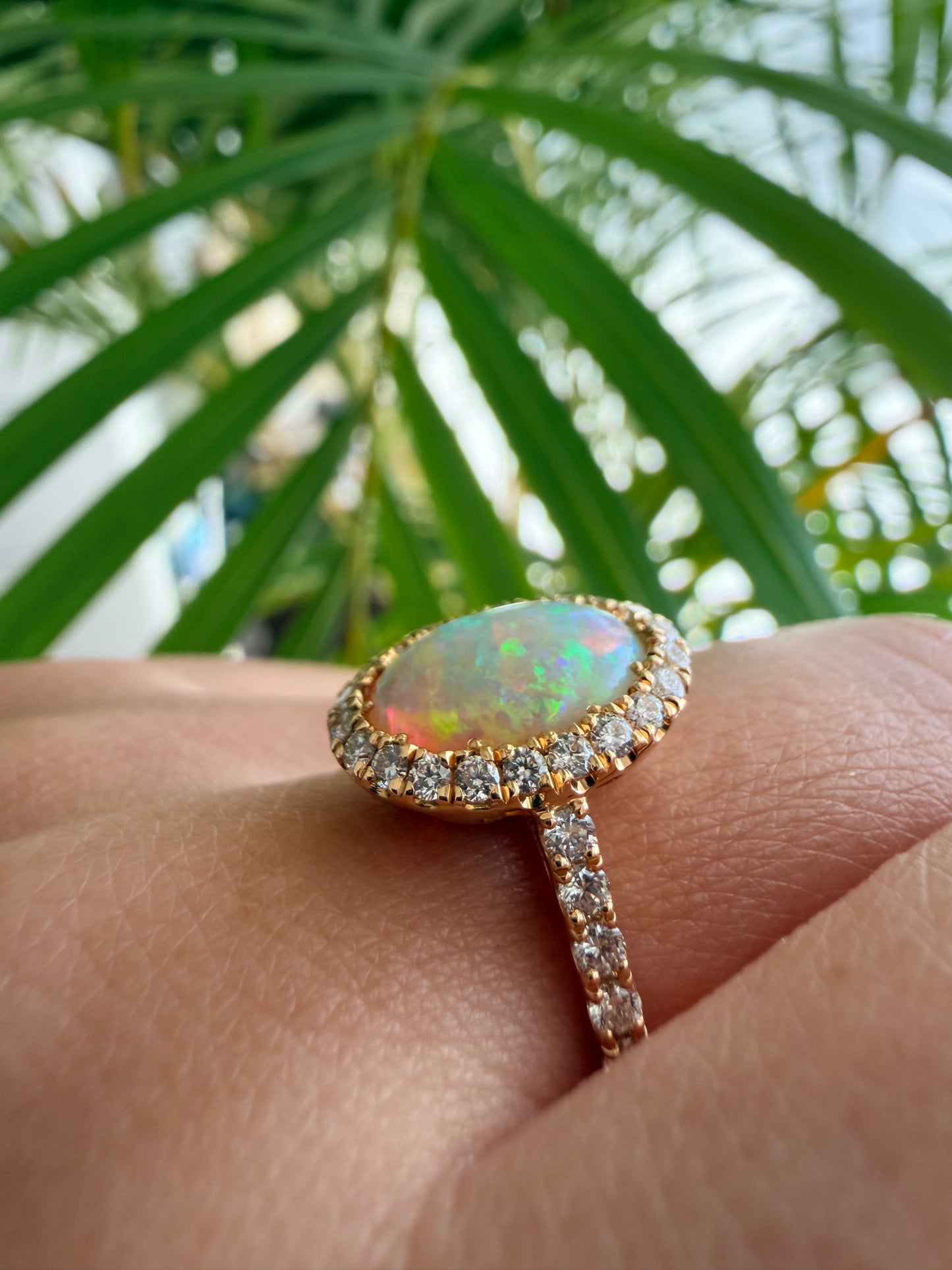 04. 【印象派オパール】YG　オパール　リング