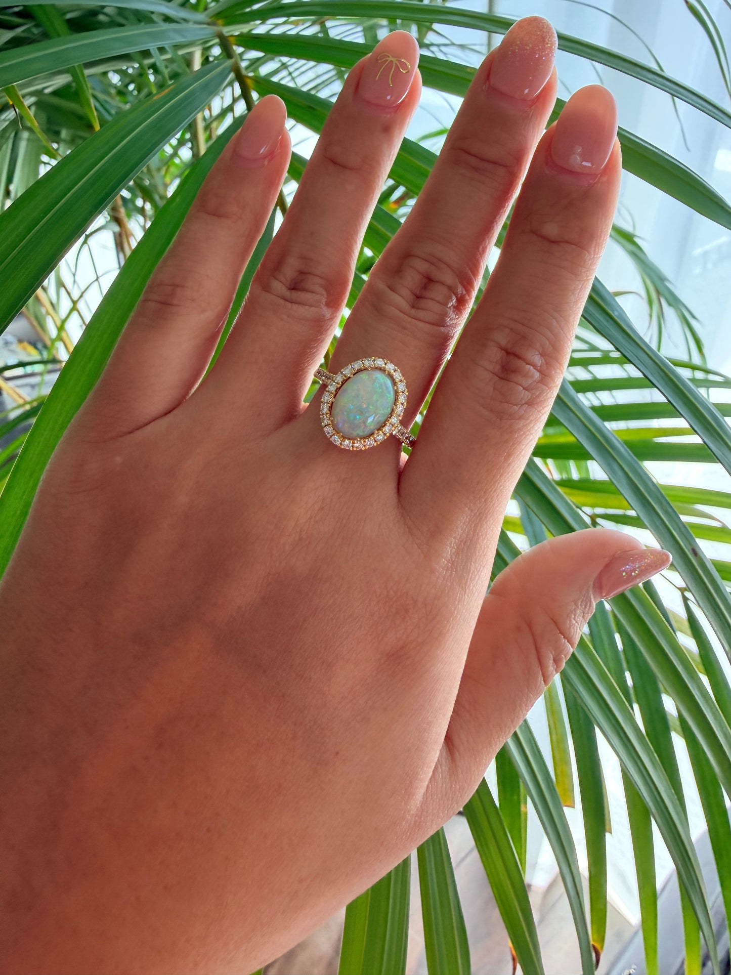 04. 【印象派オパール】YG　オパール　リング