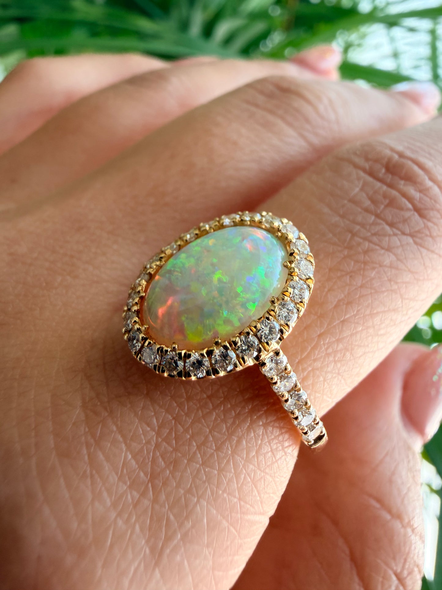 04. 【印象派オパール】YG　オパール　リング