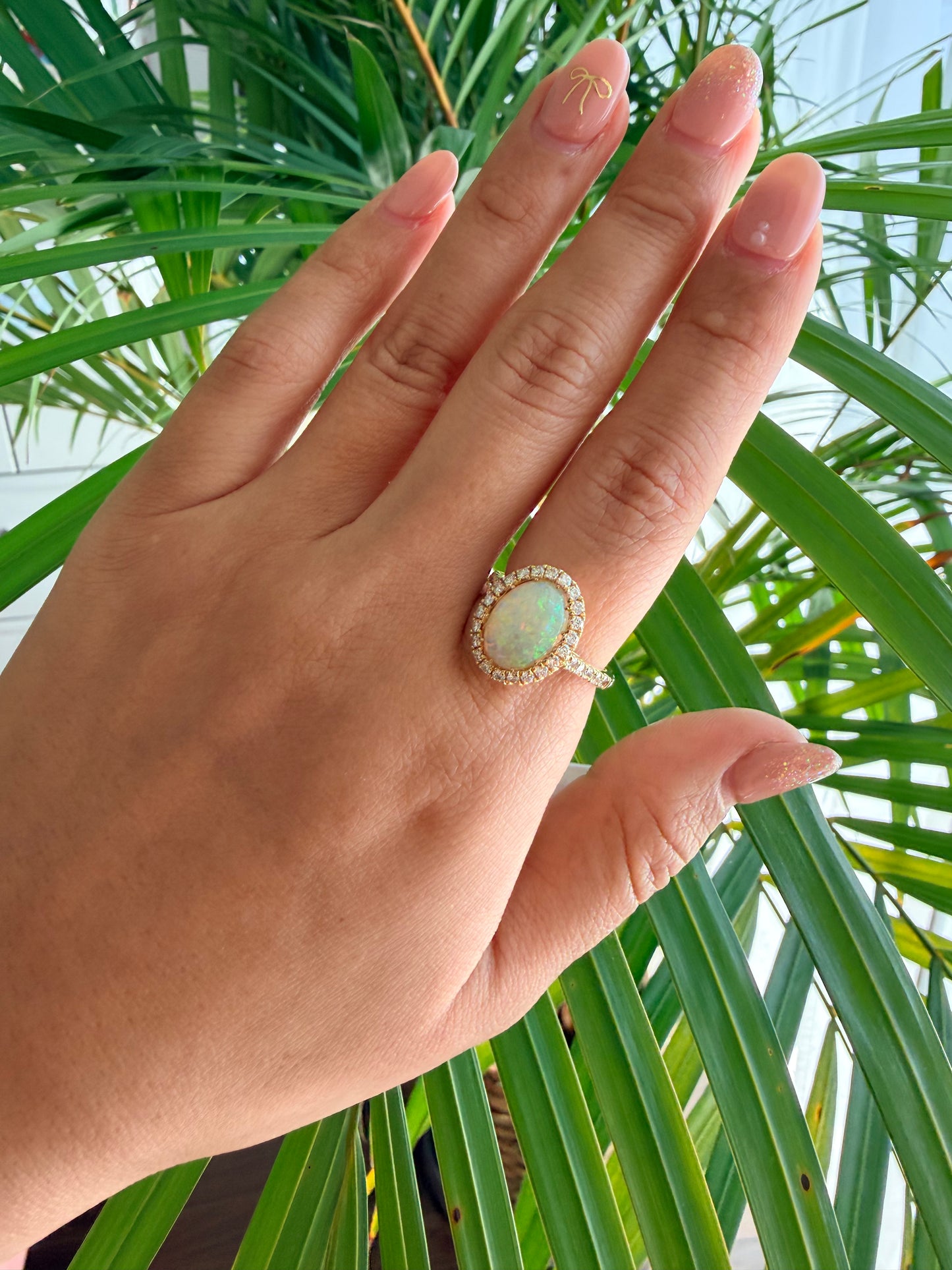 04. 【印象派オパール】YG　オパール　リング