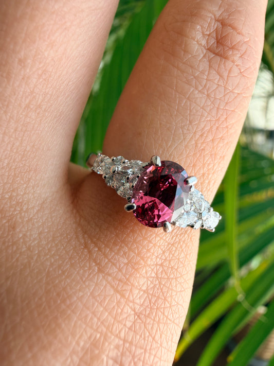 06. 【心を射るスピネル】 PT スピネルリング