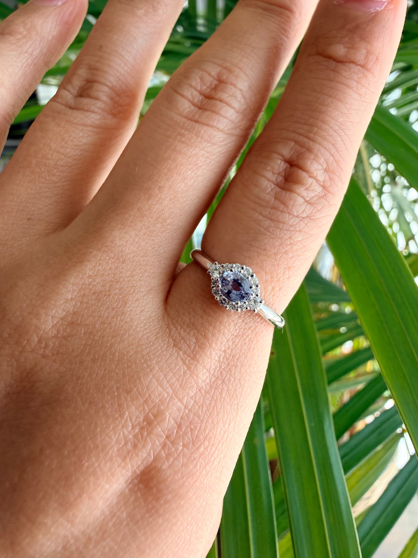 15. 【うるる】ニュアンスブルー・ファンシーサファイアリング　