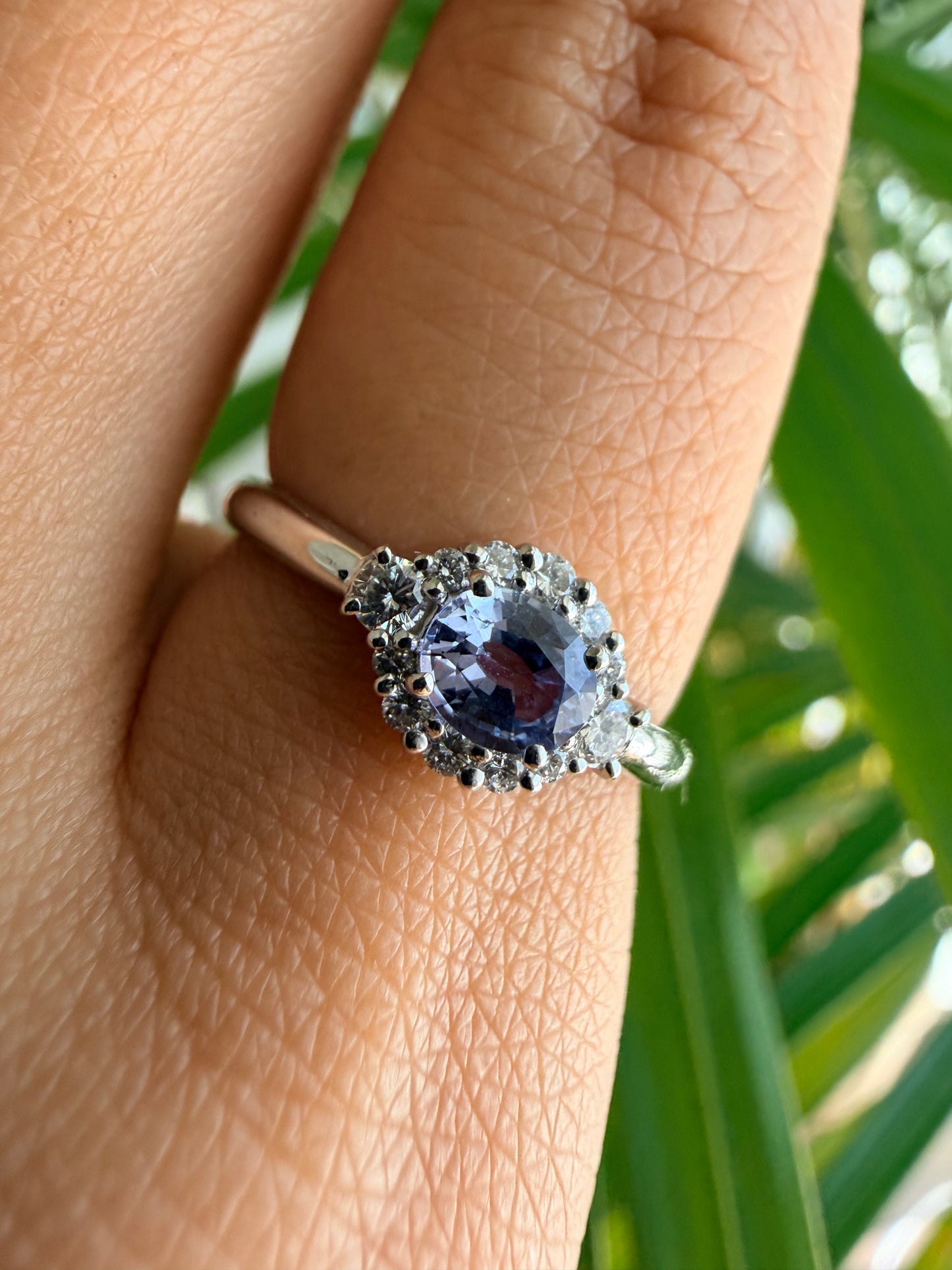 15. 【うるる】ニュアンスブルー・ファンシーサファイアリング　