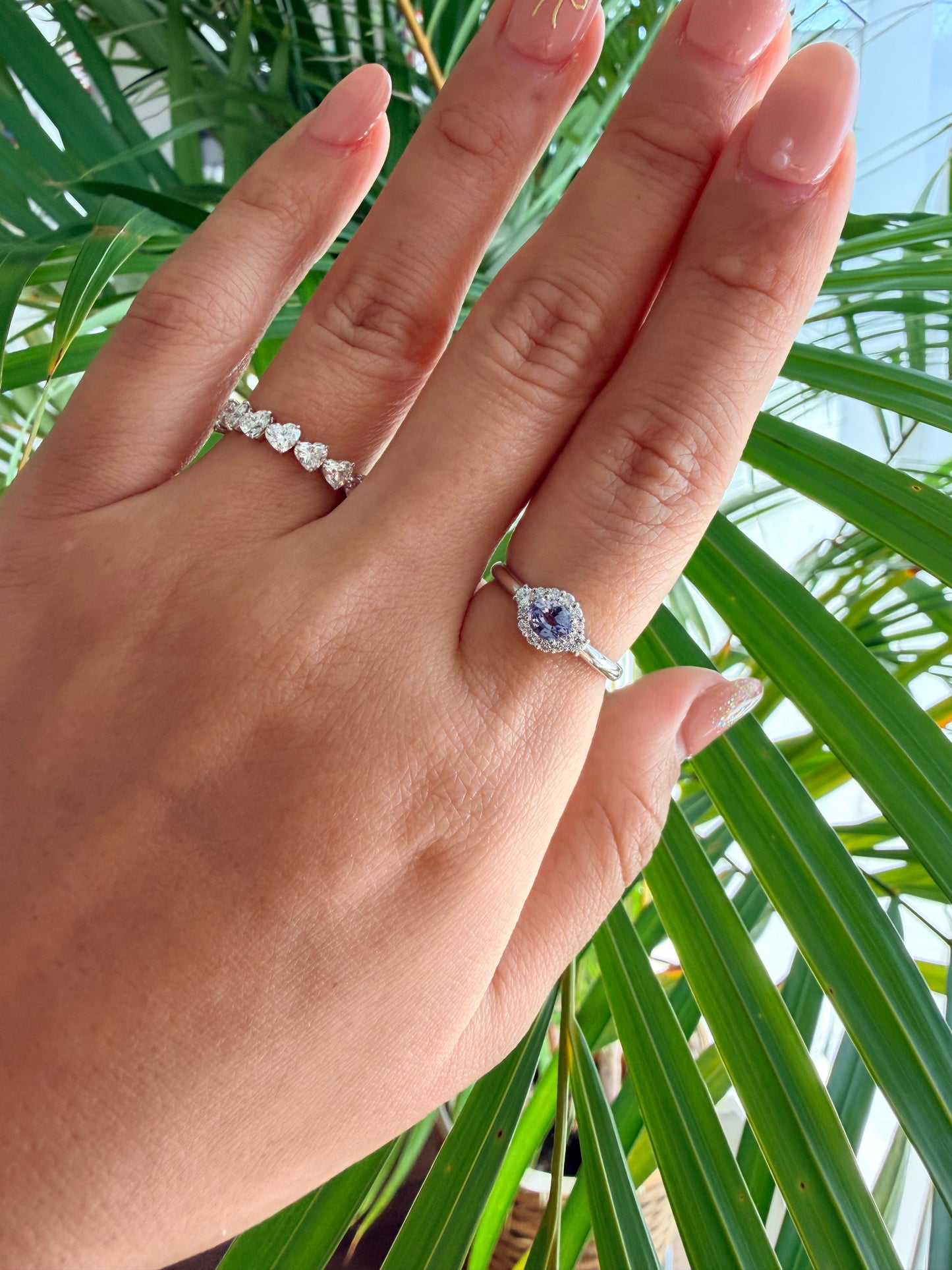 15. 【うるる】ニュアンスブルー・ファンシーサファイアリング　