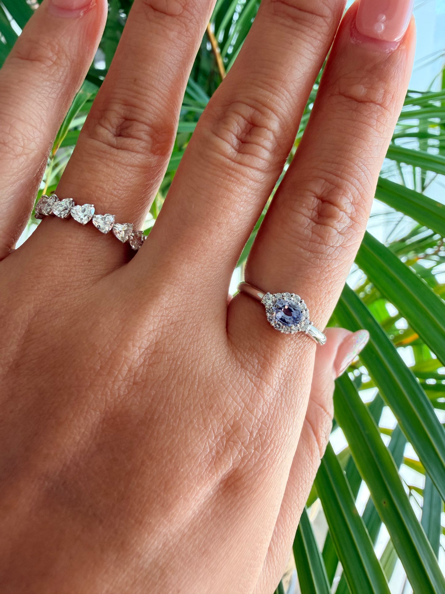 15. 【うるる】ニュアンスブルー・ファンシーサファイアリング　